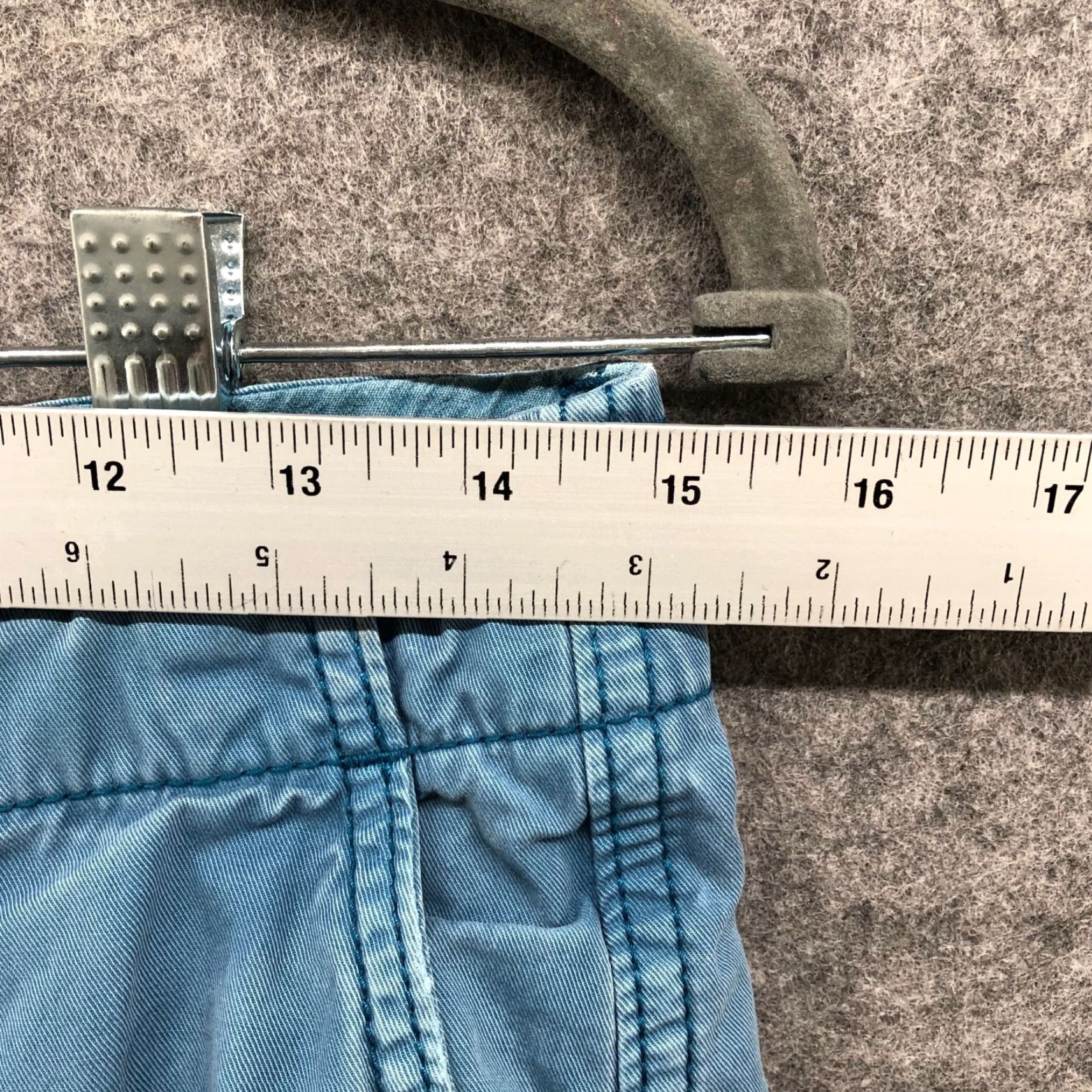 American Eagle Outfitters American Eagle Classic Fit Chino Shorts Mens 30 Light Blue 10" Inseam Size US 30 / EU 46 - 5 Thumbnail