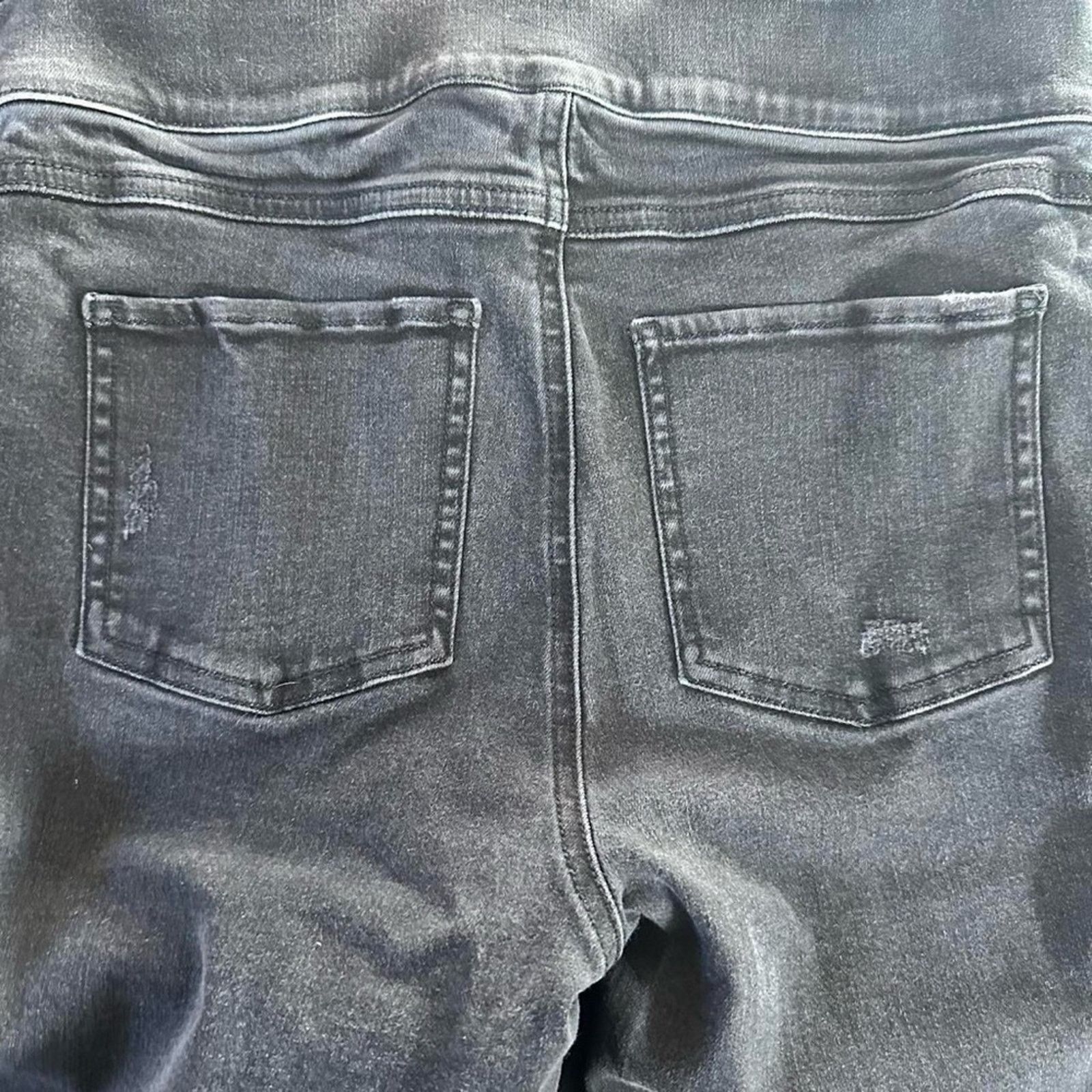 Spanx Spanx Shape Wear Small Black ripped capri denim jeggings Size 26" / US 2 / IT 38 - 7 Thumbnail