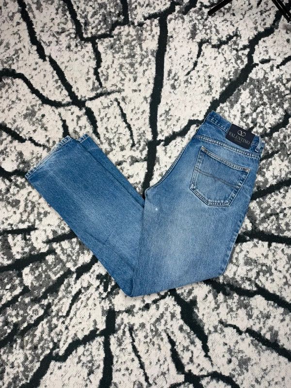 Valentino Vintage Valentino blue jeans 33 logo Size US 33 - 2 Thumbnail