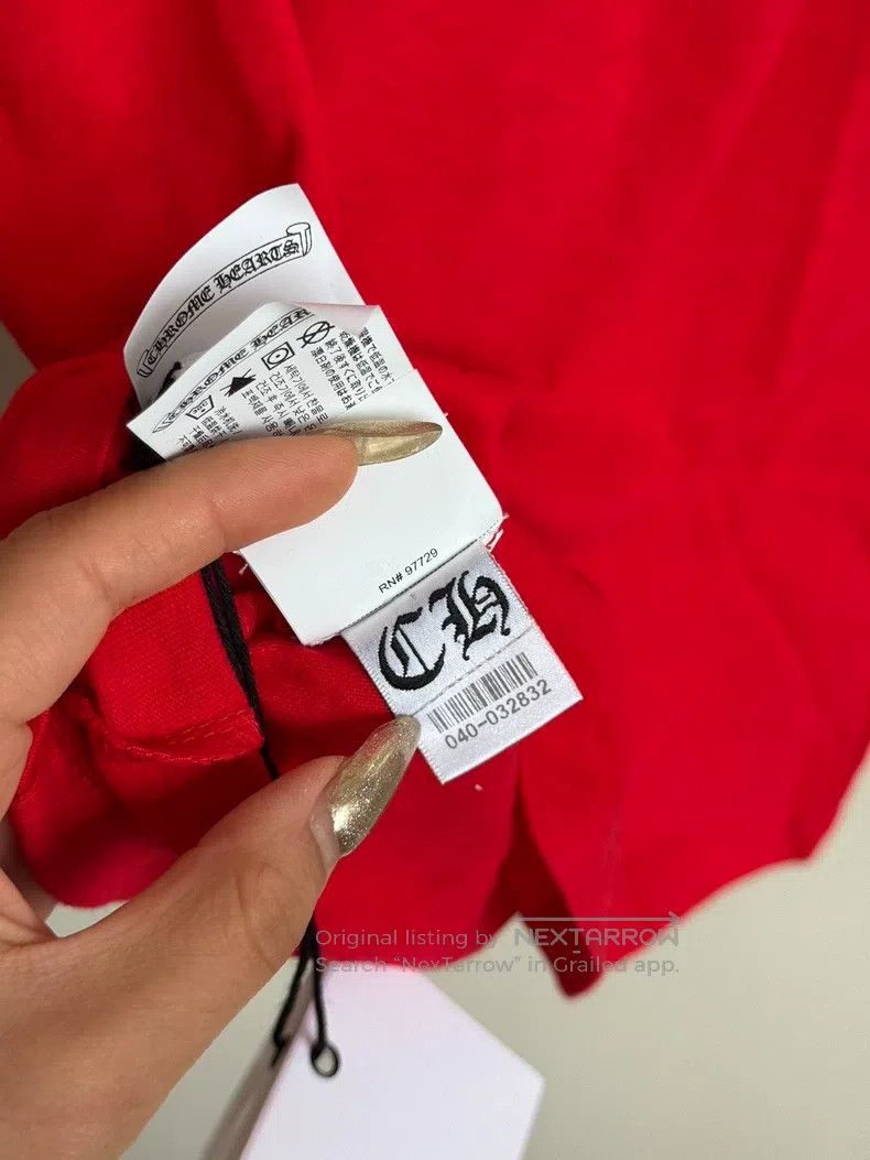 Chrome Hearts CHROME HEARTS Size S Red and white contrast horseshoe scrol Size US S / EU 44-46 / 1 - 7 Thumbnail