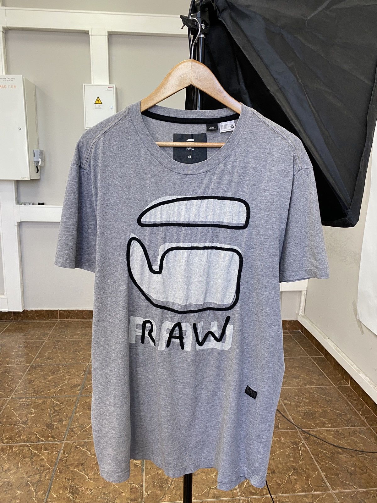 G-Star 🇺🇸 G Star Raw Big Logo T-Shirt Y2K cw21 Hype Rare Retro Size US XL / EU 56 / 4 - 1 Thumbnail