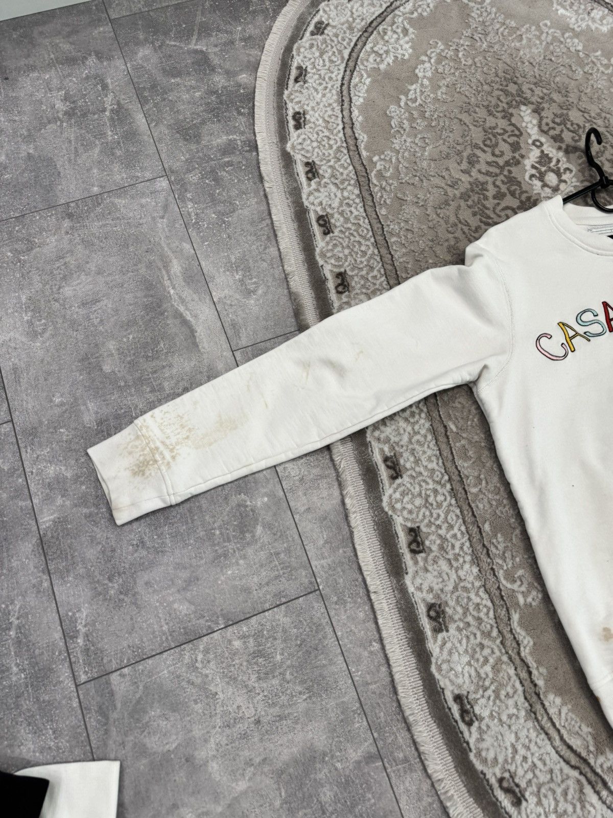 Casablanca Casablanca Distressed sweatshirt size s white men Size US S / EU 44-46 / 1 - 10 Thumbnail
