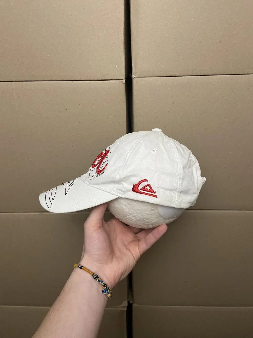 Quiksilver CRAZY VINTAGE QUIKSILVER Y2K CAP HAT SURF SKATE STREETWEAR Size ONE SIZE - 2 Thumbnail