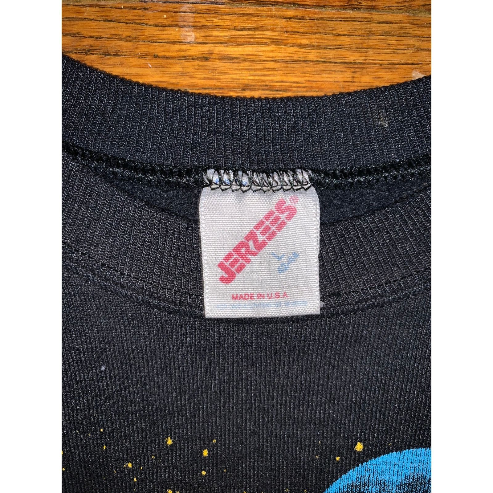 Jerzees × Vintage 1987 Wolf Sweatshirt Jerzees USA Night Of The Wolves L Size US M / EU 48-50 / 2 - 5 Thumbnail