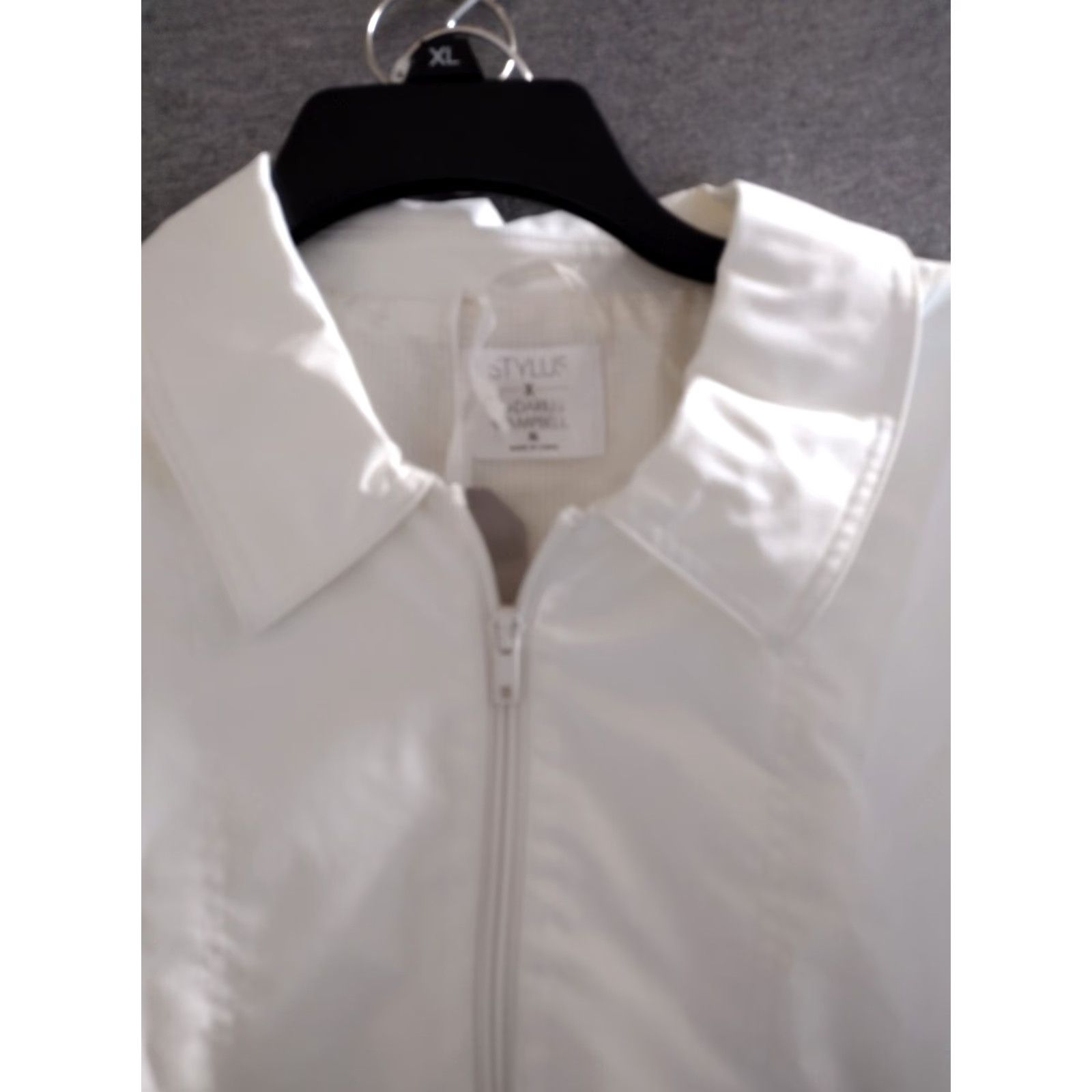 Vintage Stylus Ladarius Campbell Pull Over Long Sleeve 1/4 Zip Shirt Ivory XL Mens Classic Modern Casual Style Shirt Size US XL / EU 56 / 4 - 3 Thumbnail