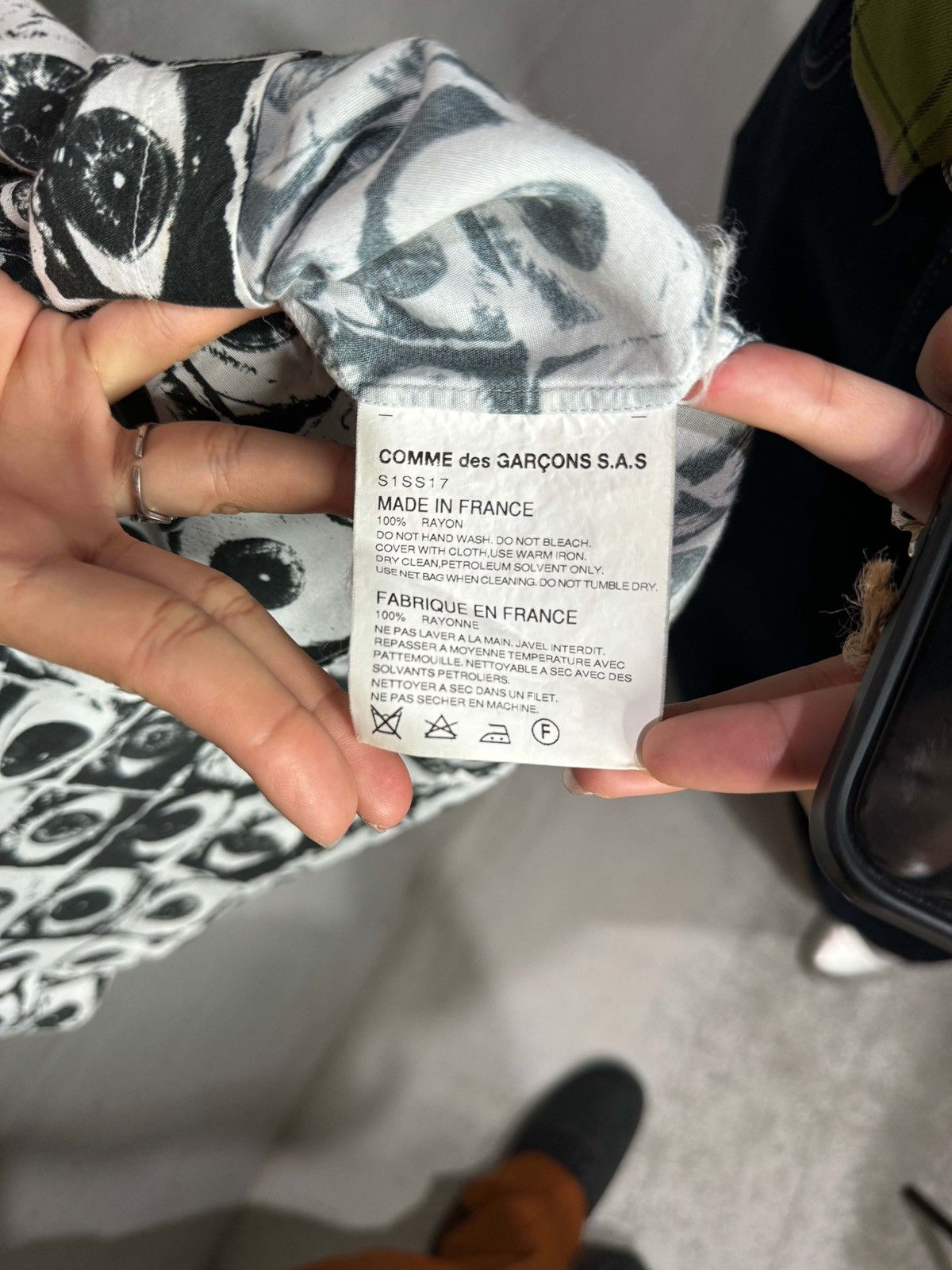 Comme des Garcons × Supreme Supreme x CDG Eyes S/S Shirt Size US S / EU 44-46 / 1 - 7 Thumbnail