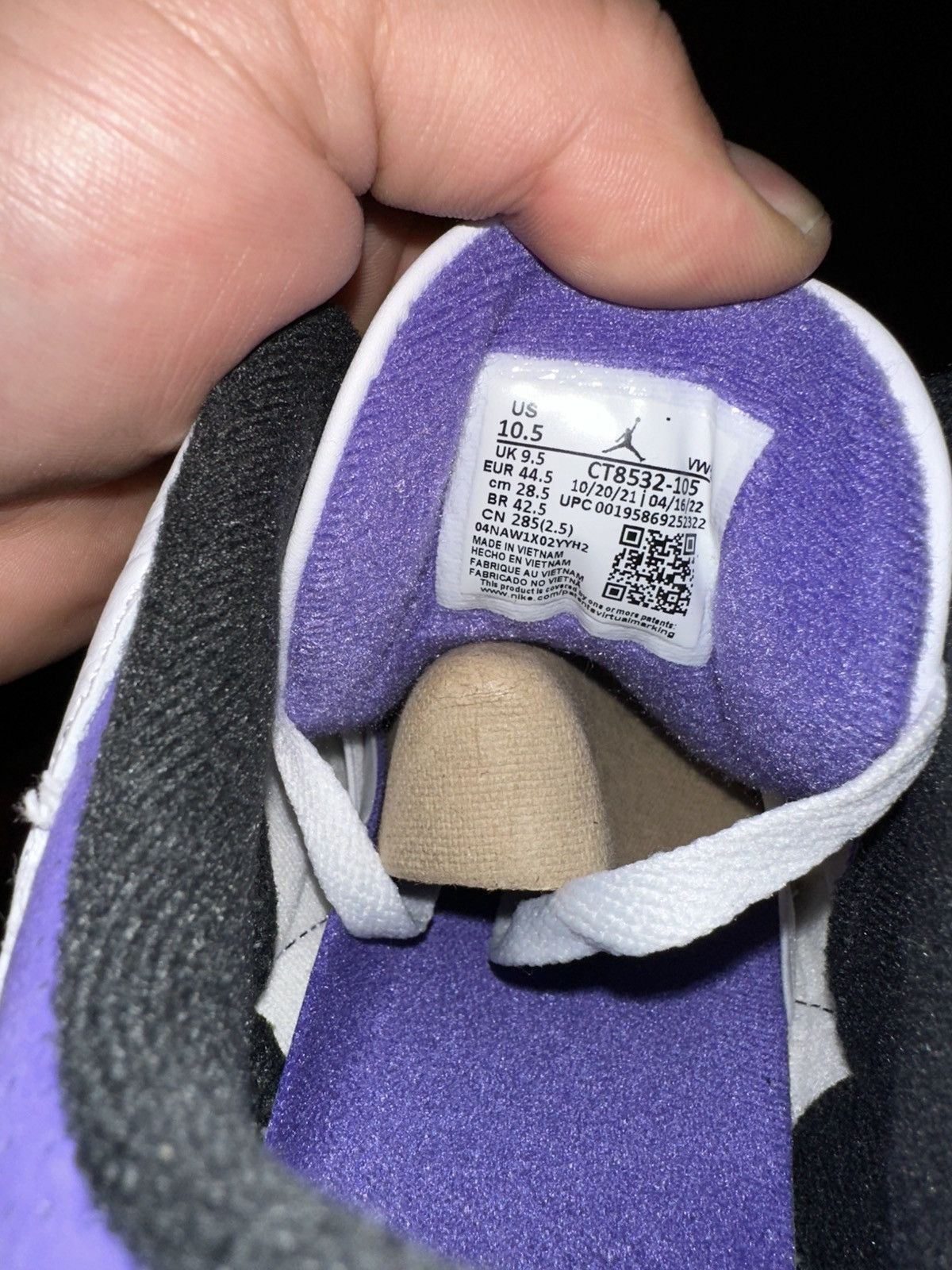 Jordan Brand Jordan 3 DARK IRIS👾 Size US 10.5 / EU 43-44 - 8 Thumbnail
