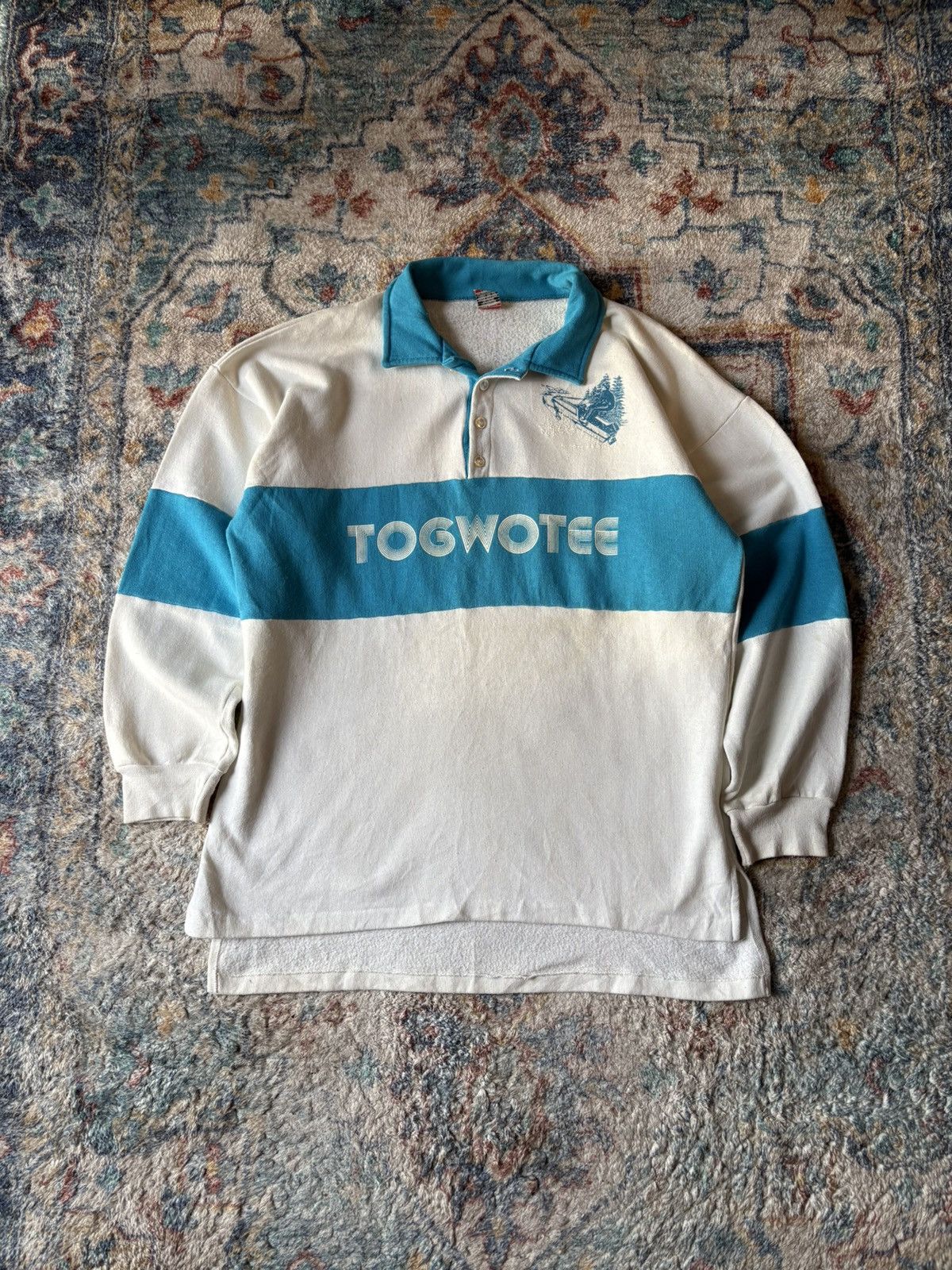 Vintage Vintage Togwotee Sledding Henley Sweatshirt Large Size US L / EU 52-54 / 3 - 1 Thumbnail