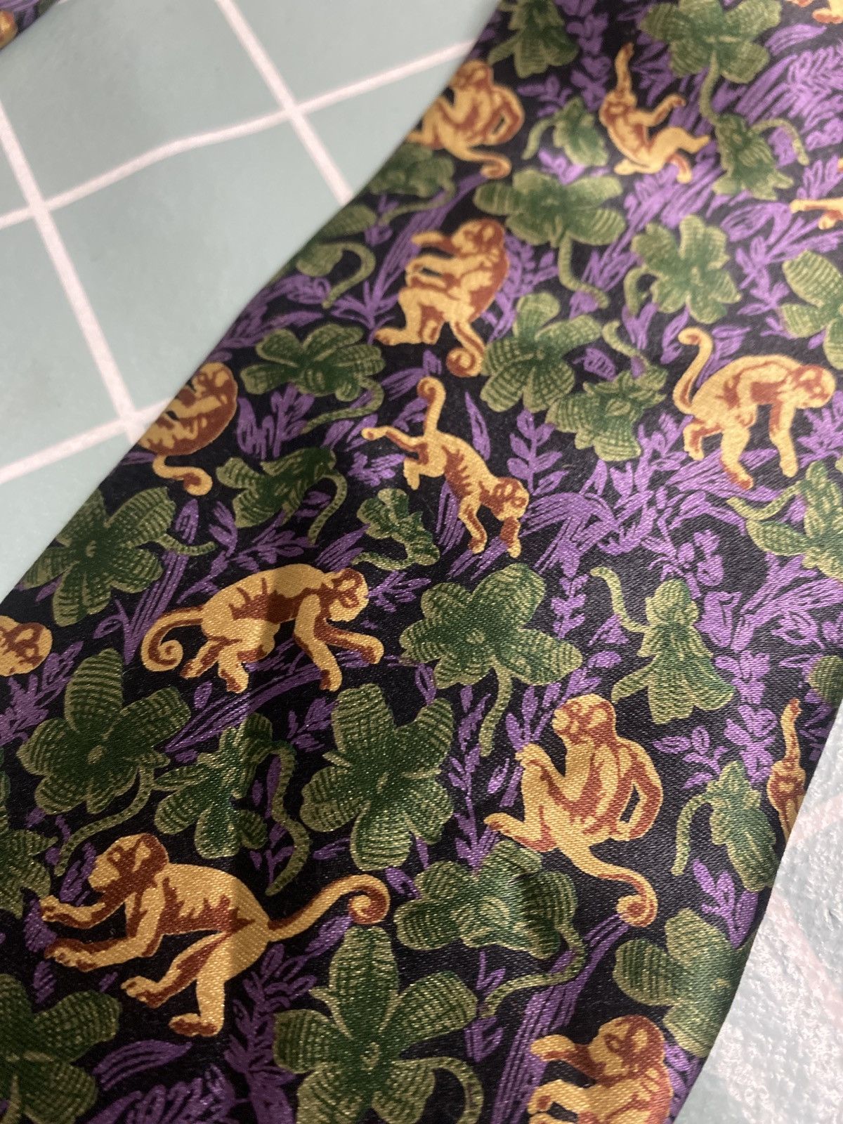 Bottega Veneta Bottega Venetta Ties Animal Print Repeat Silk Necktie Size ONE SIZE - 8 Thumbnail