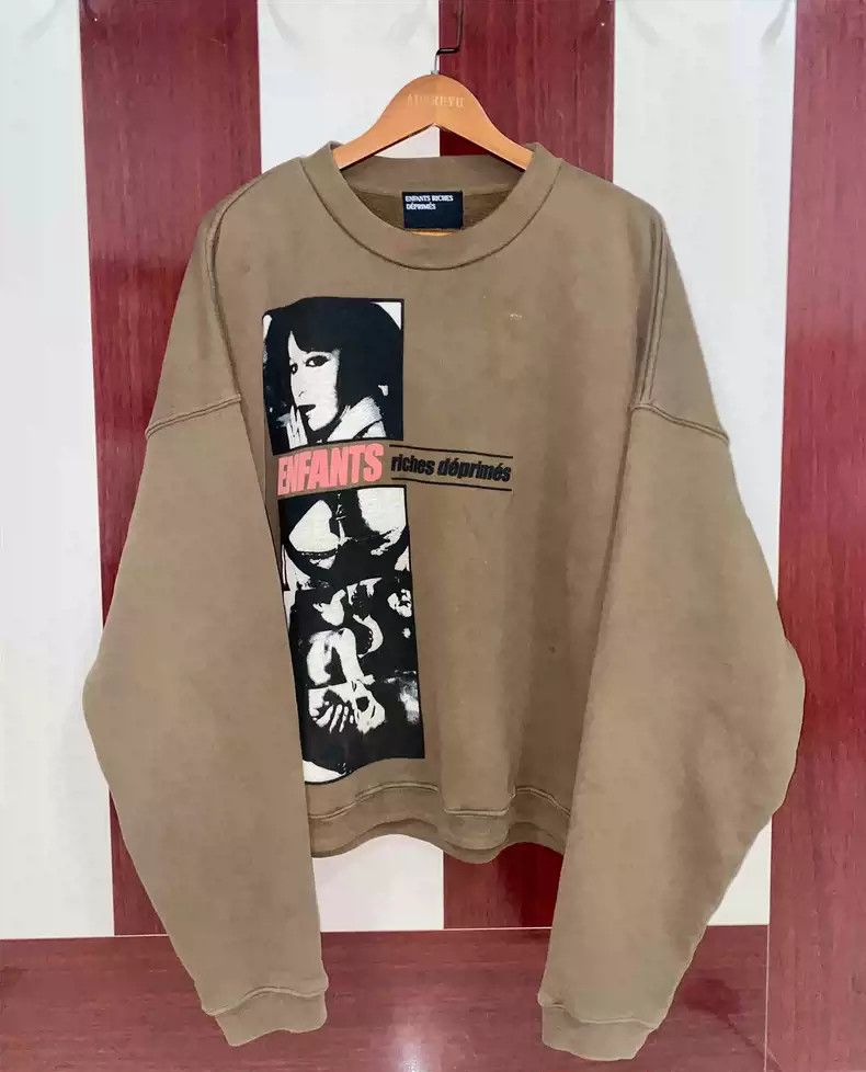 Enfants Riches Deprimes Enfants Riches Deprimes Brown Pictorial Girl Comic Sweater Size US L / EU 52-54 / 3 - 1 Thumbnail