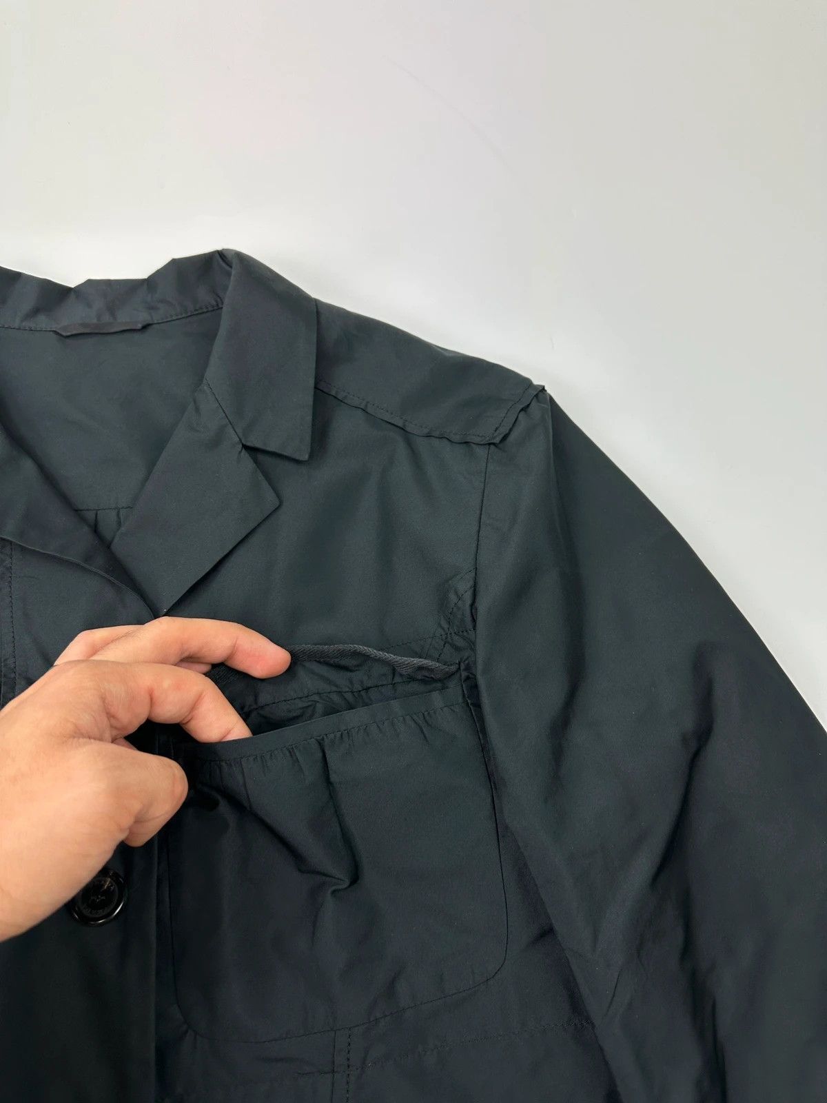Prada Prada Sport SS2007 Black Cropped Nylon Blazer Jacket Size M / US 6-8 / IT 42-44 - 4 Thumbnail
