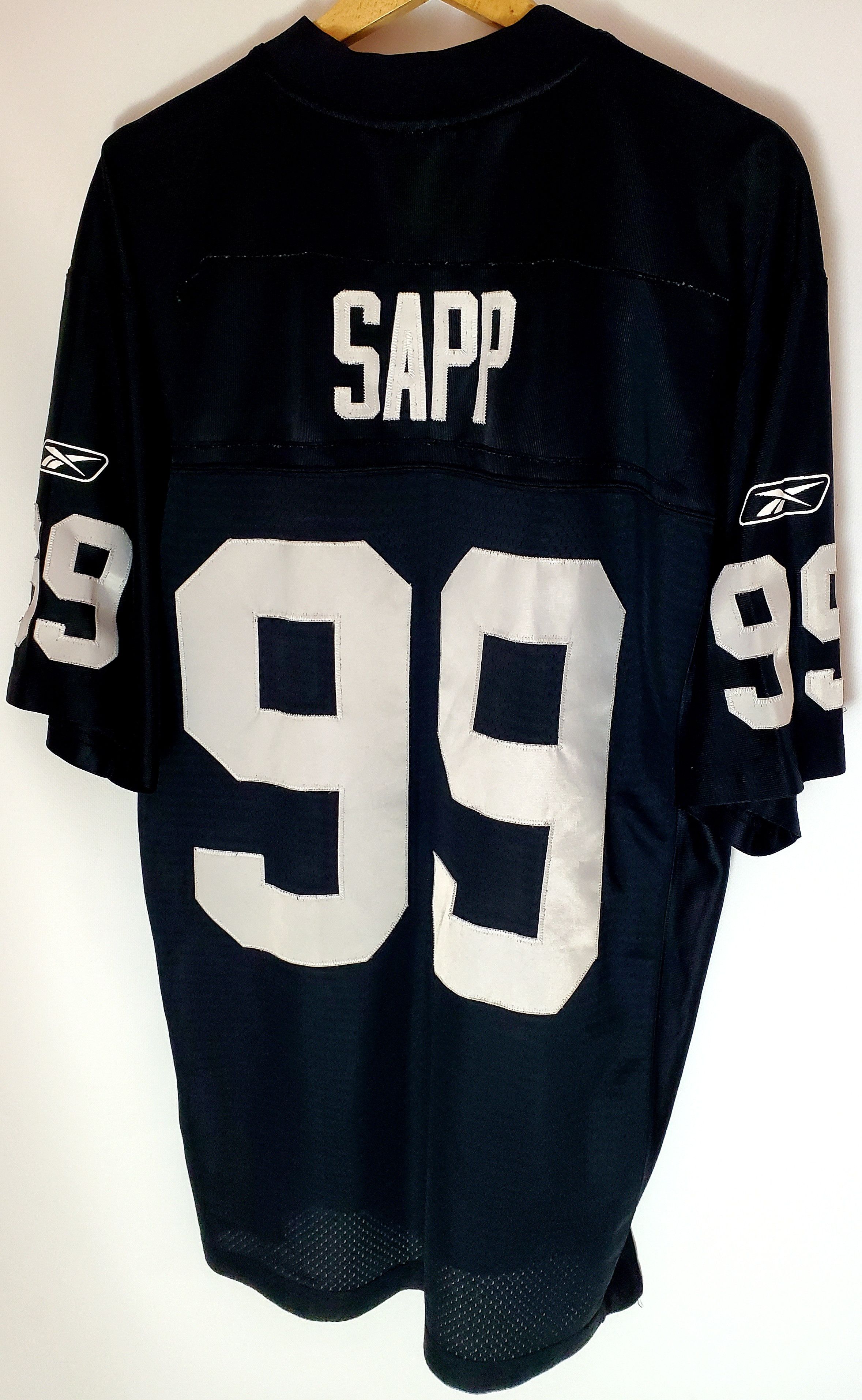 NFL × Reebok × Vintage Vintage Reebok NFL Oakland Raiders Warren Sapp #99 Jersey Xl Size US XL / EU 56 / 4 - 1 Thumbnail