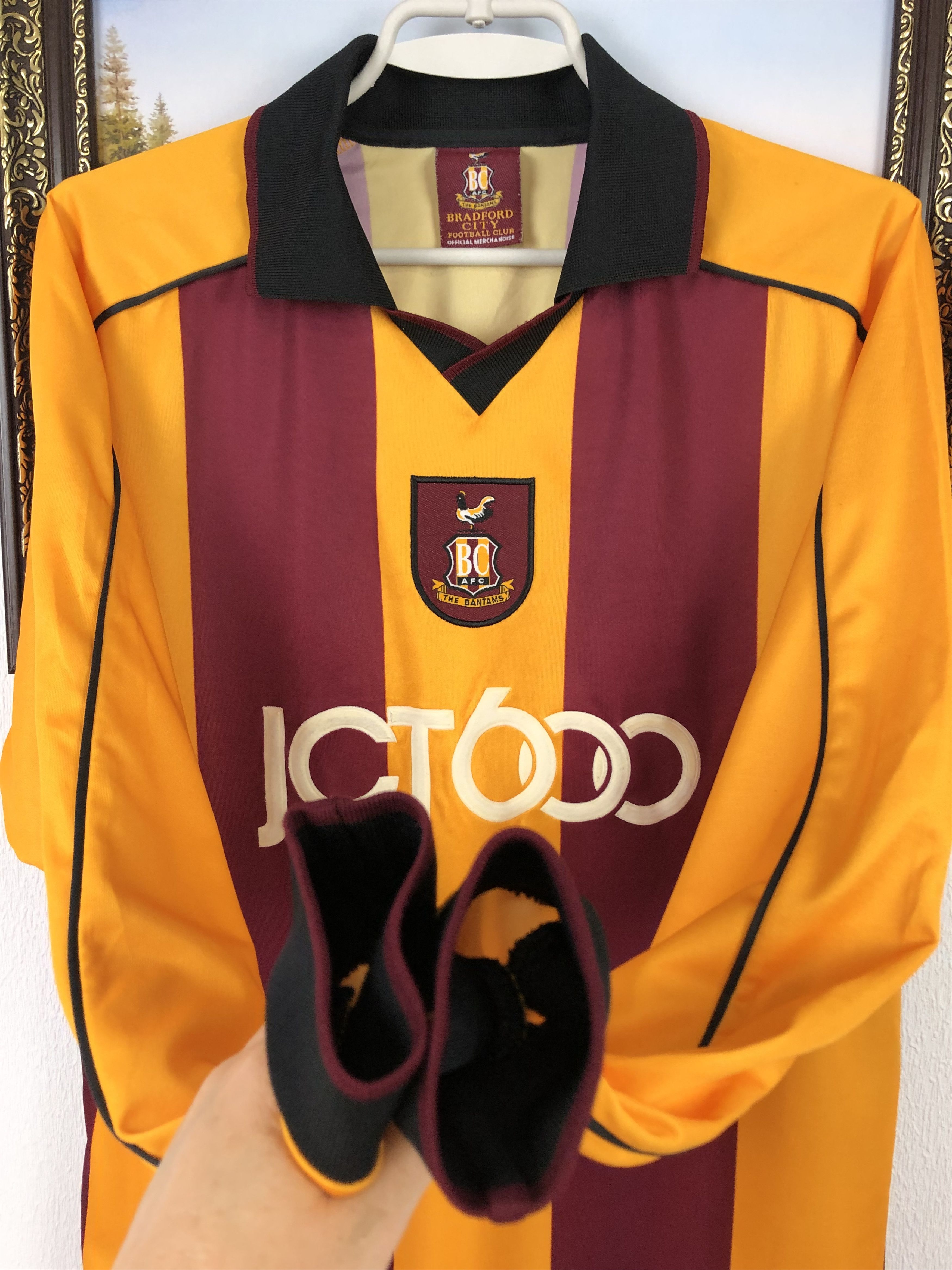 Vintage Bradford City football shirt 2001 Soccer Long Sleeve Jersey Size US M / EU 48-50 / 2 - 7 Thumbnail
