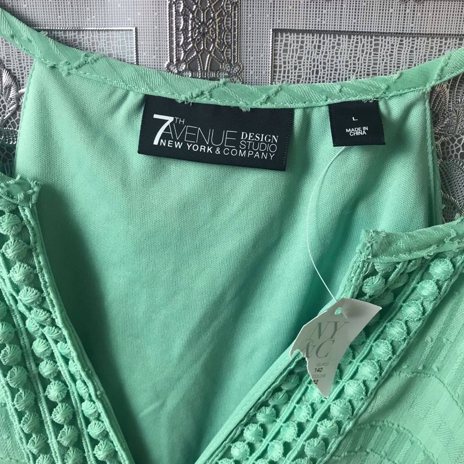 Other 7th Avenue New York & Co Fringe Tribal Tank Top Size L / US 10 / IT 46 - 6 Thumbnail