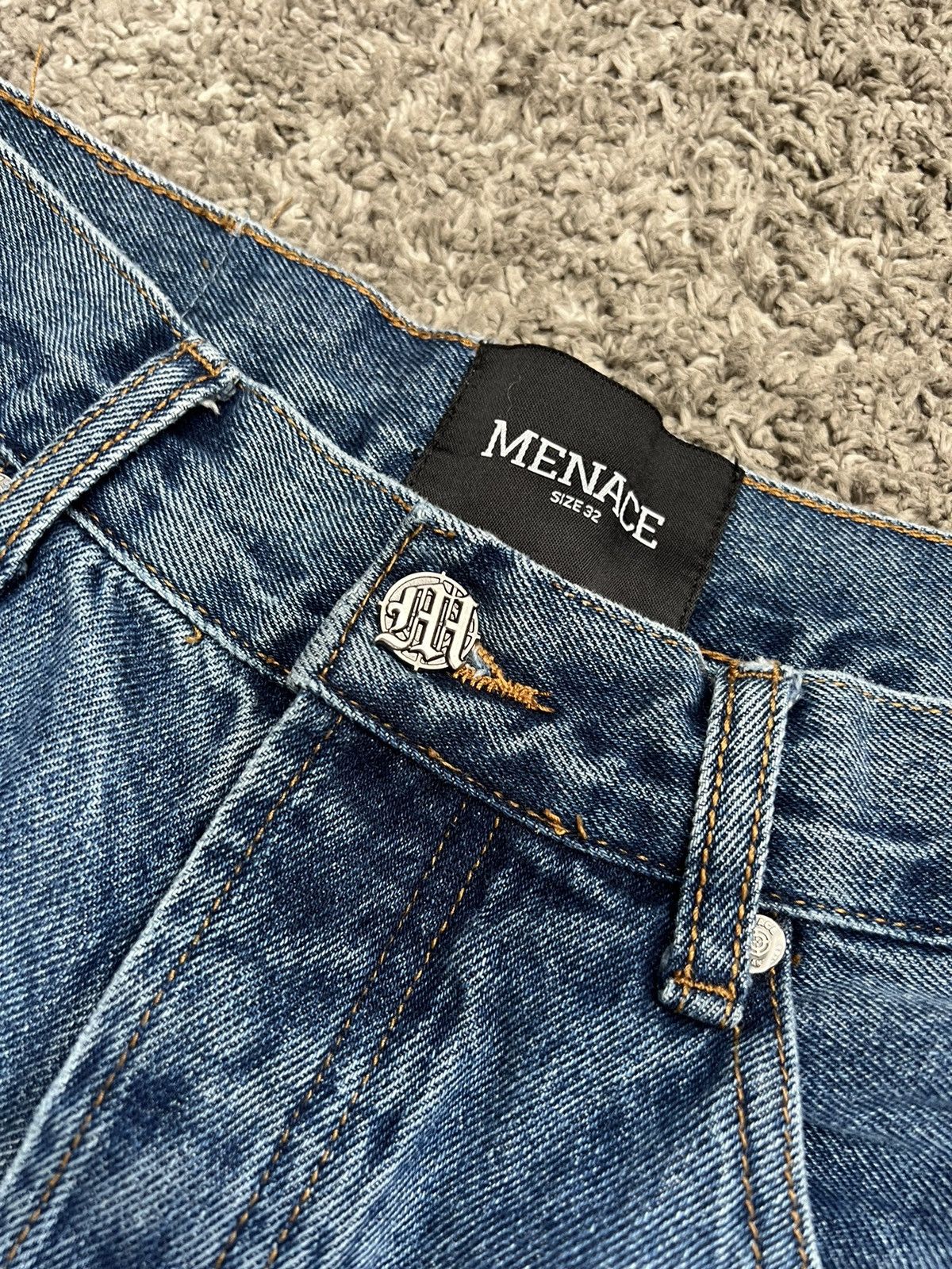 Menace Menace Blue Denim Size US 32 / EU 48 - 6 Thumbnail