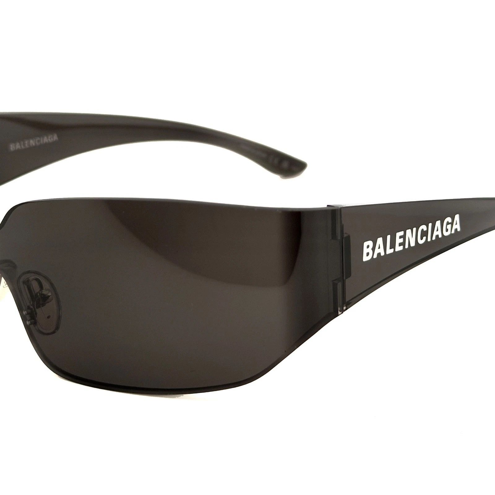 Balenciaga BALENCIAGA BB0421S MONO Wrap 0421 Black Fashion Shield 001 Size ONE SIZE - 8 Thumbnail