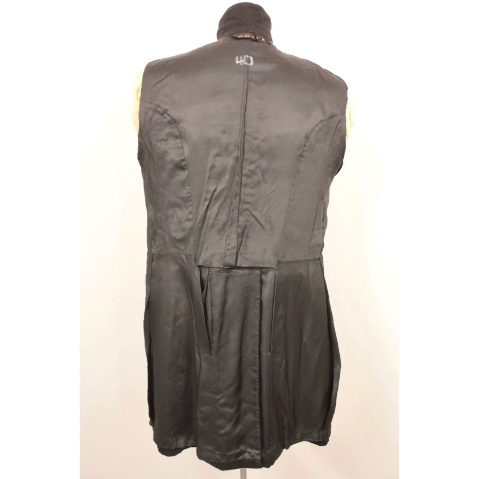 Vintage Edwardian Frock Coat Black Wool Sz M Men’s Vintage 1900s 1900s Edwardian Antique Coat Size US M / EU 48-50 / 2 - 3 Thumbnail