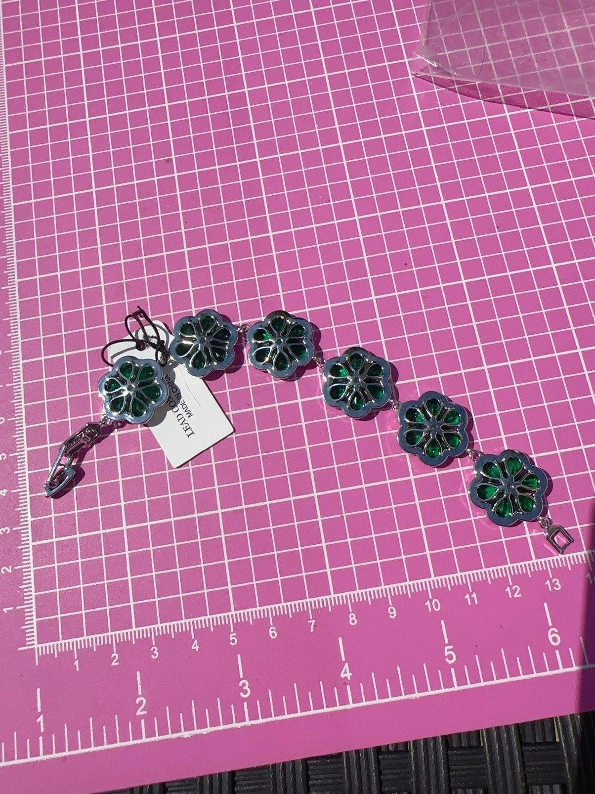 Natasha Zinko Natasha 925 sterling silver Green Cubic Zircon Crystal Size ONE SIZE - 4 Thumbnail