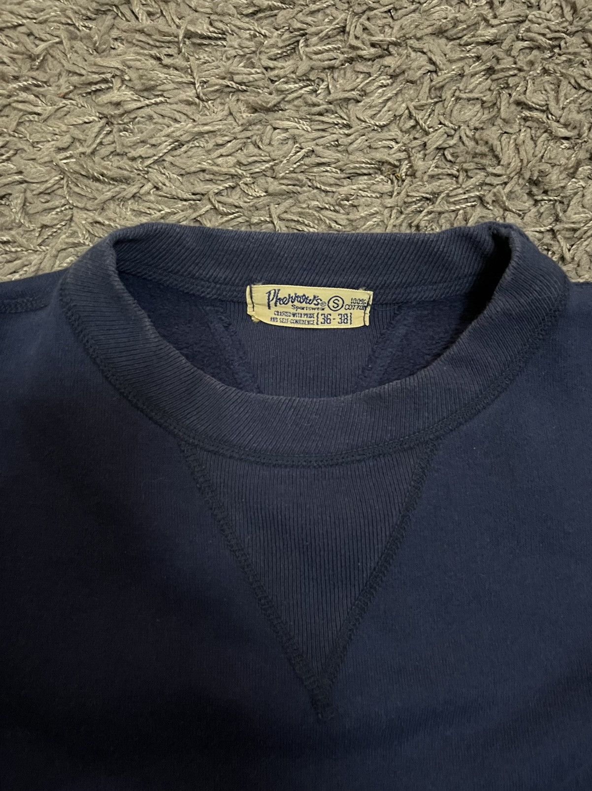 Pherrow's 1990s reverse weave navy plain #F4 Size US S / EU 44-46 / 1 - 7 Thumbnail