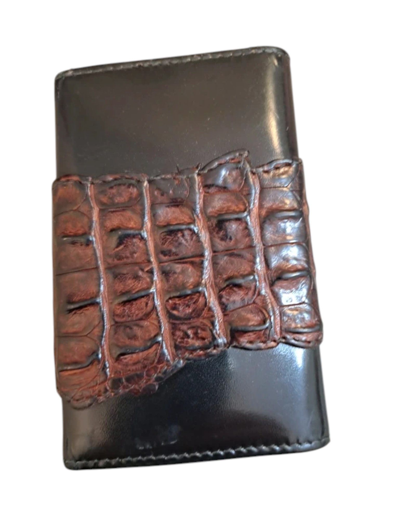 Roberto Cavalli Roberto Cavalli Croc-Embossed Leather Key Holder c.2000s Size ONE SIZE - 2 Thumbnail