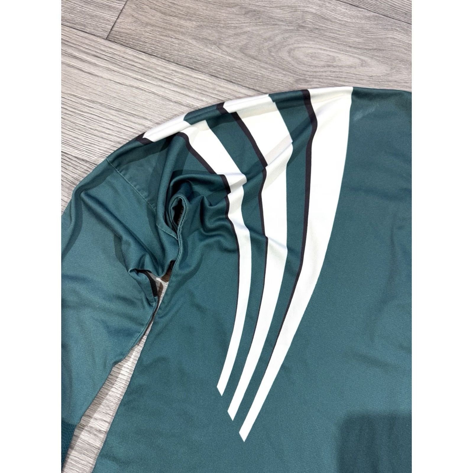 Adidas Adidas Jersey Shirt Long Sleeve Soccer XL White Green Men Size US XL / EU 56 / 4 - 4 Thumbnail