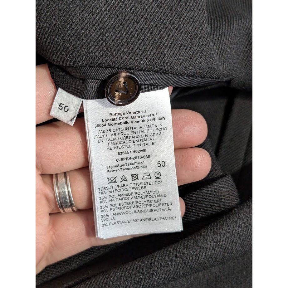Bottega Veneta o1rshd1 Tech Wool Twill Jacket in Black Size US M / EU 48-50 / 2 - 17 Thumbnail