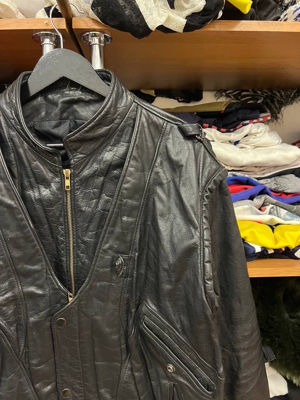 Vintage Vintage Leather Abstract Design Archive Jacket Size US M / EU 48-50 / 2 - 3 Thumbnail