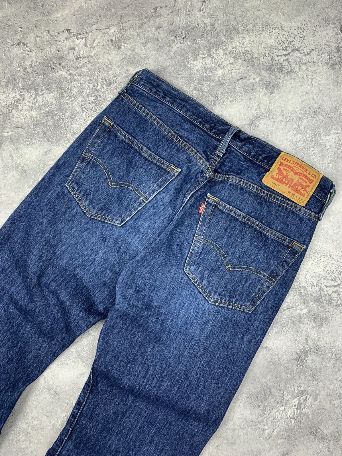 Levi's Men’s Levi’s 501 Straight Jeans Size W32L32 Blue Size US 32 / EU 48 - 2 Thumbnail