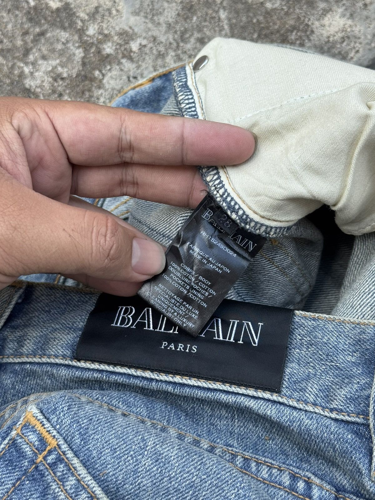 Balmain Balmain Low Crotch Paint Distressed Oliver Rousteing Size US 29 - 12 Thumbnail