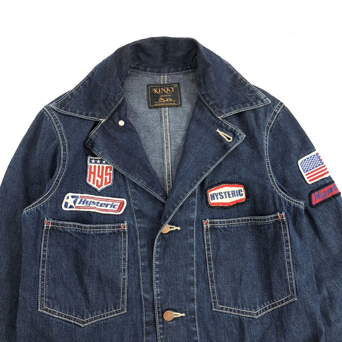 Hysteric Glamour 2000s Rockstar Hysteric Glamour Kinky Chore Denim Jacket Size US M / EU 48-50 / 2 - 3 Thumbnail