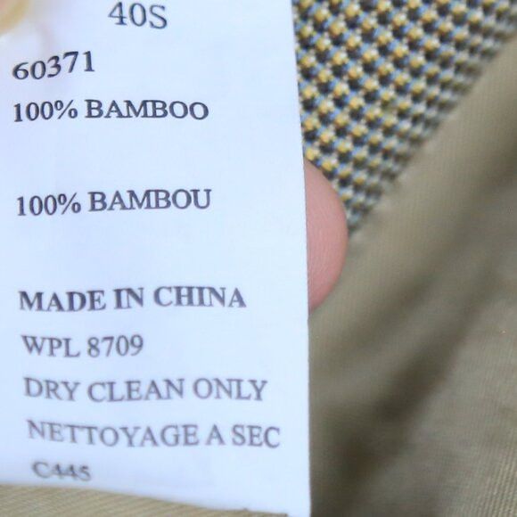 Arnold Brant Arnold Brant 100% Bamboo Single Breasted Tailored Blazer Size 40S - 5 Thumbnail