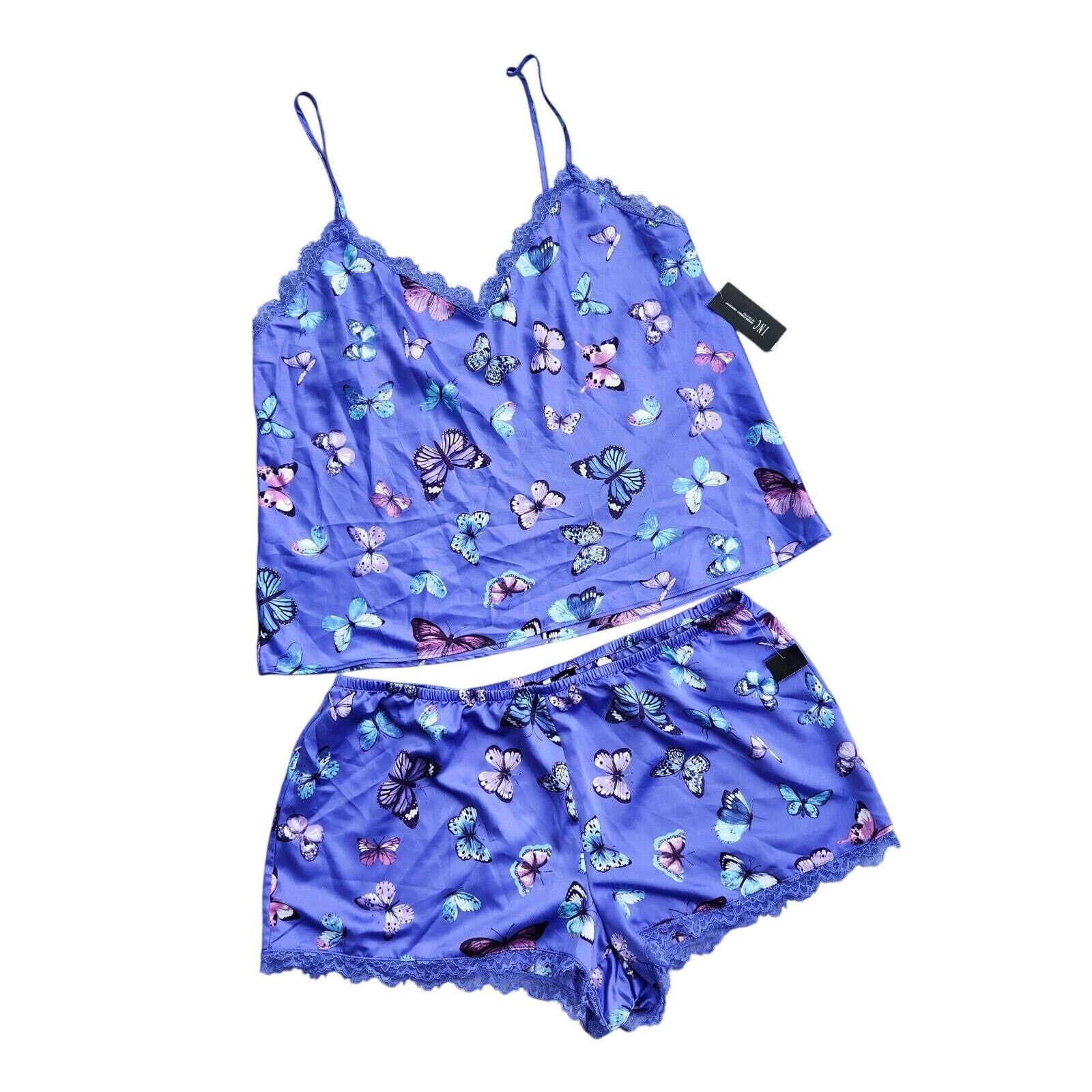 The Unbranded Brand I.N.C. Int Concepts Women Satin Cami & Shorts Pajama Set XL Size ONE SIZE - 2 Thumbnail