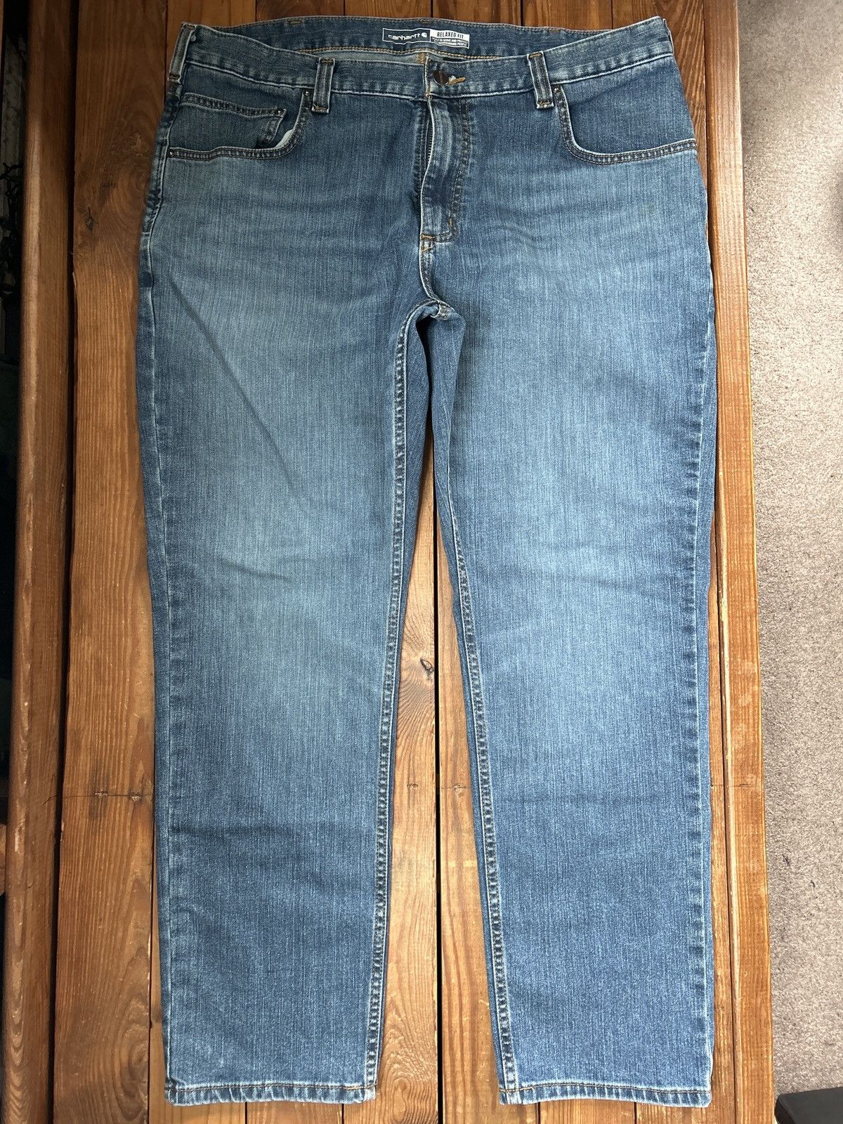 Carhartt × Vintage Carhartt Blue Denim Jeans Size US 38 / EU 54 - 2 Thumbnail
