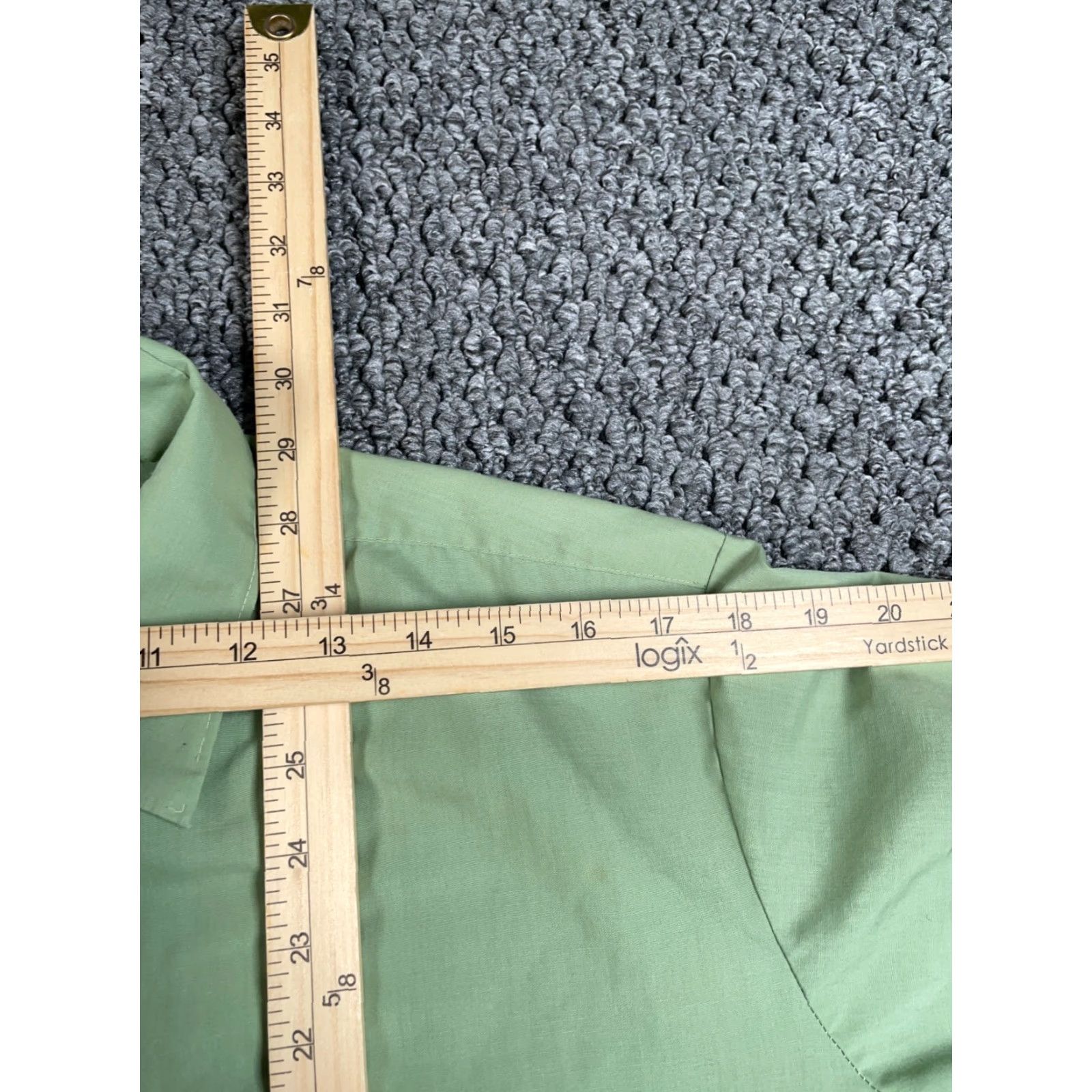 Vintage VINTAGE Brent 70s Lightweight Button-Up Shirt Adult XL Sage Green Polyester-Cotton Blend Casual Japan Tag Mens Size US XL / EU 56 / 4 - 7 Thumbnail