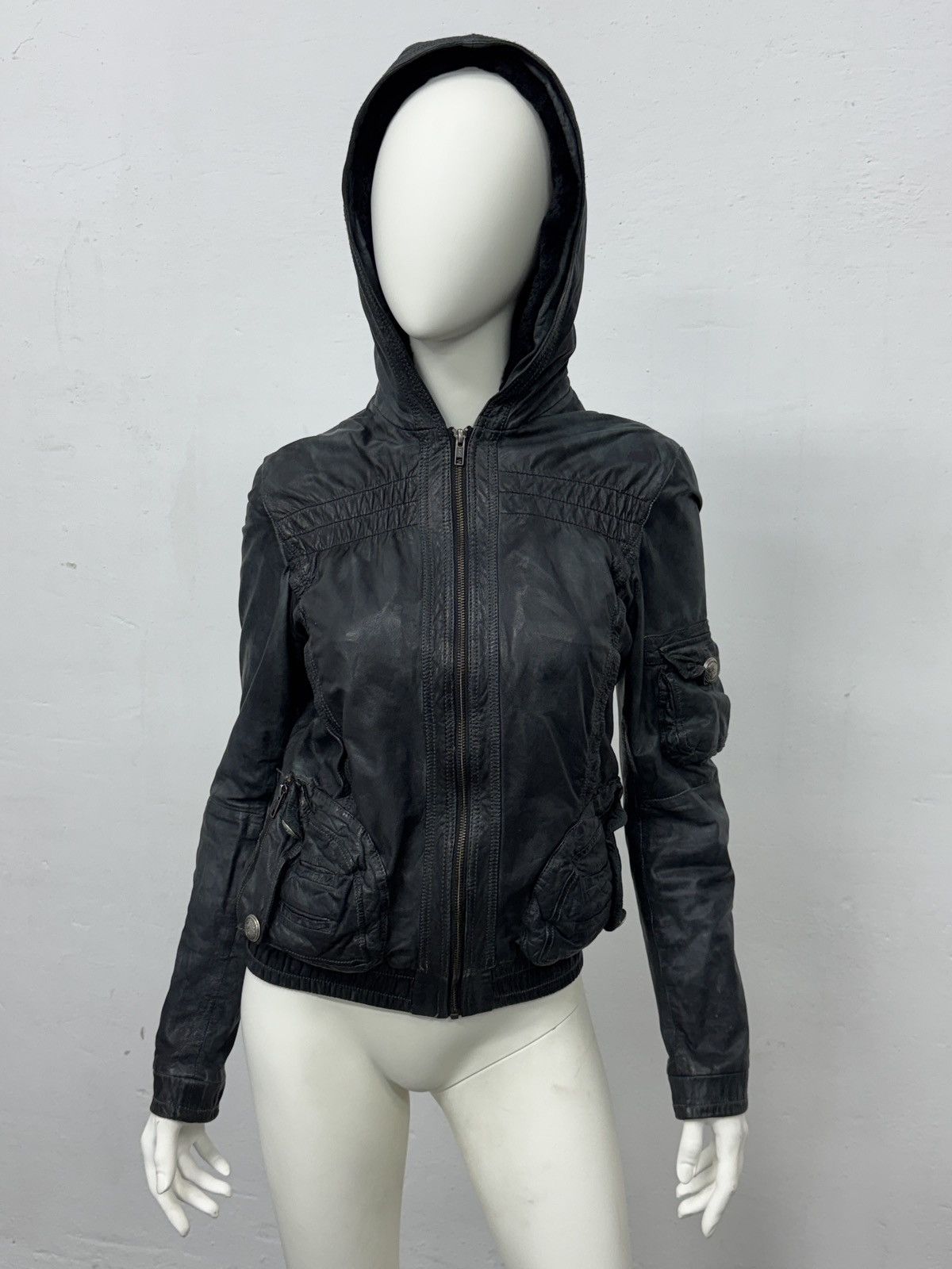 Japanese Brand Vintage Real Leather Avant Garde y2k Jacket Size M / US 6-8 / IT 42-44 - 1 Thumbnail