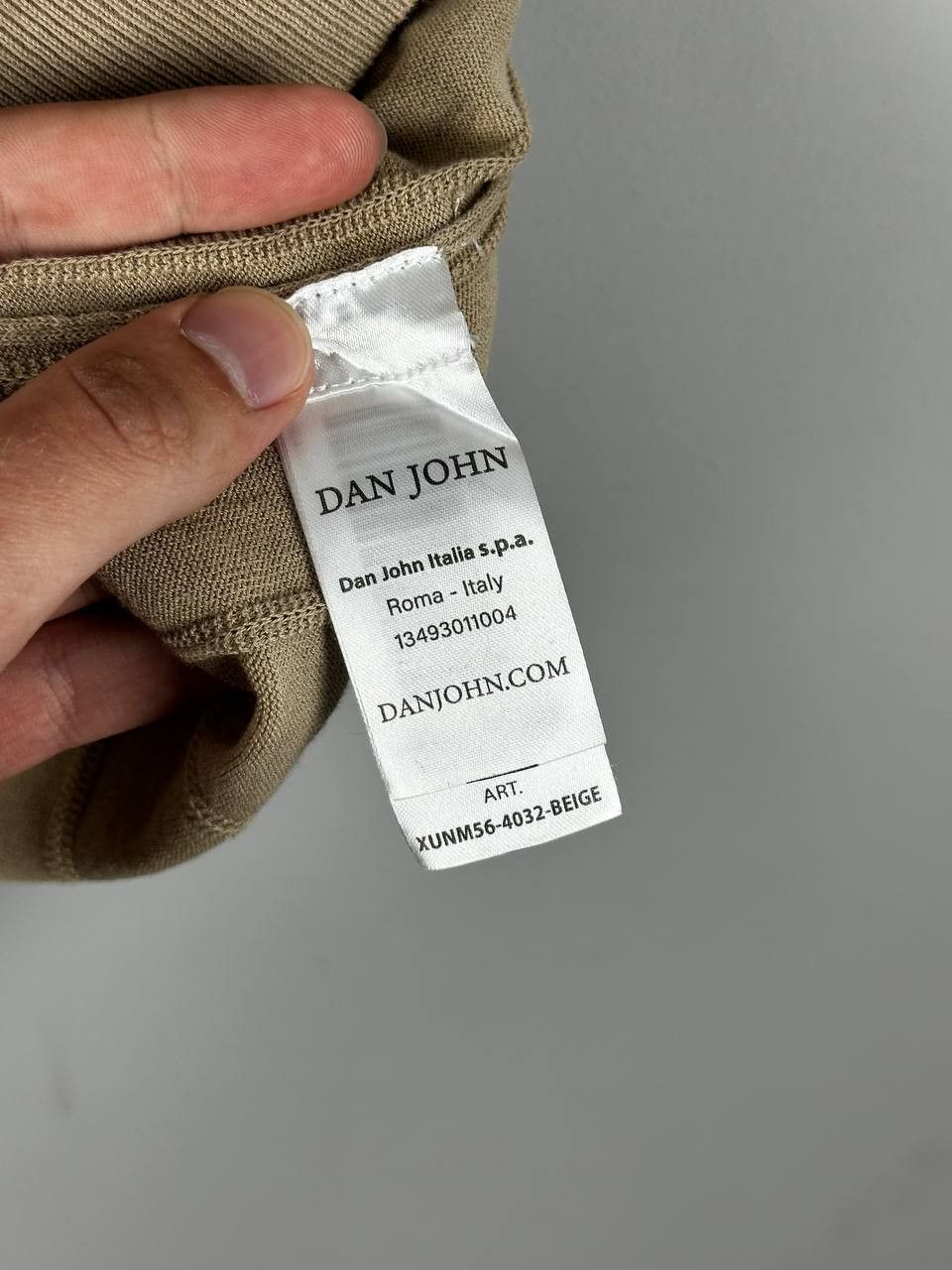 Vintage Dan John Luxury Beige Knitted Camp Collar Summer Polo Size US XL / EU 56 / 4 - 9 Thumbnail