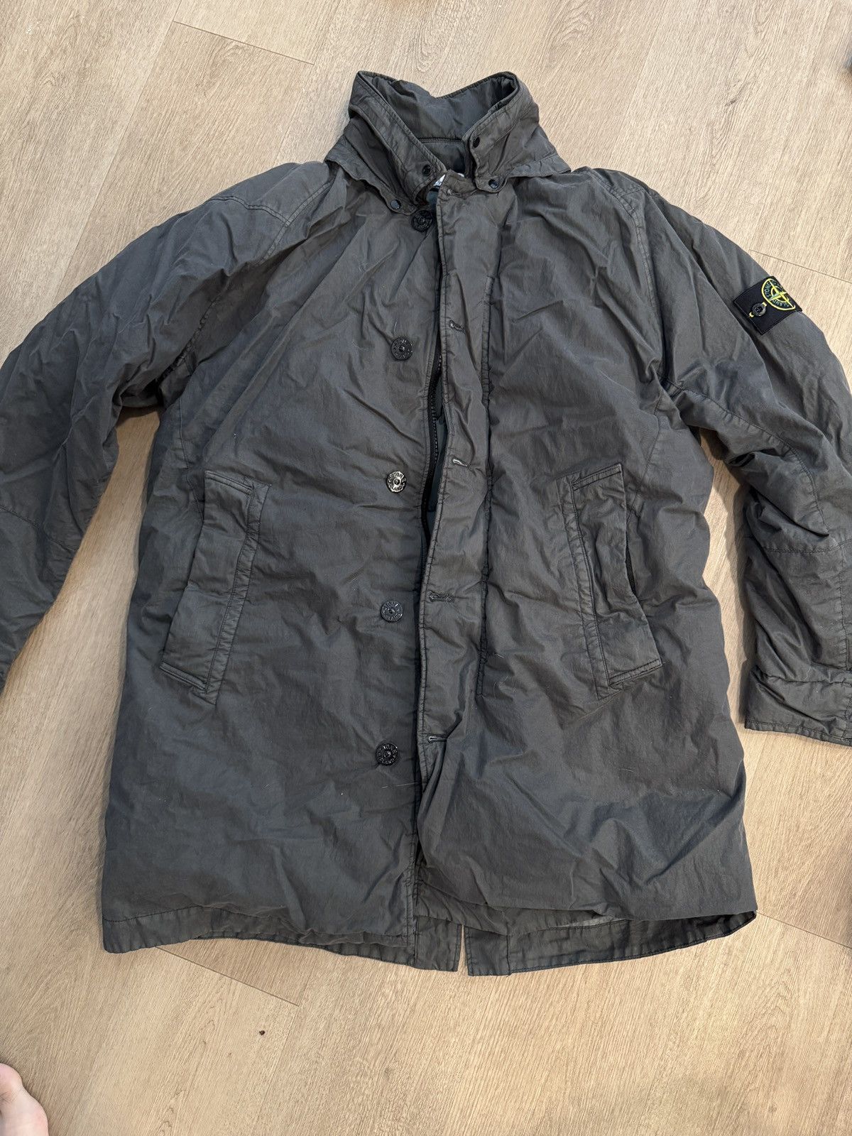 Stone Island Grey Parkas
