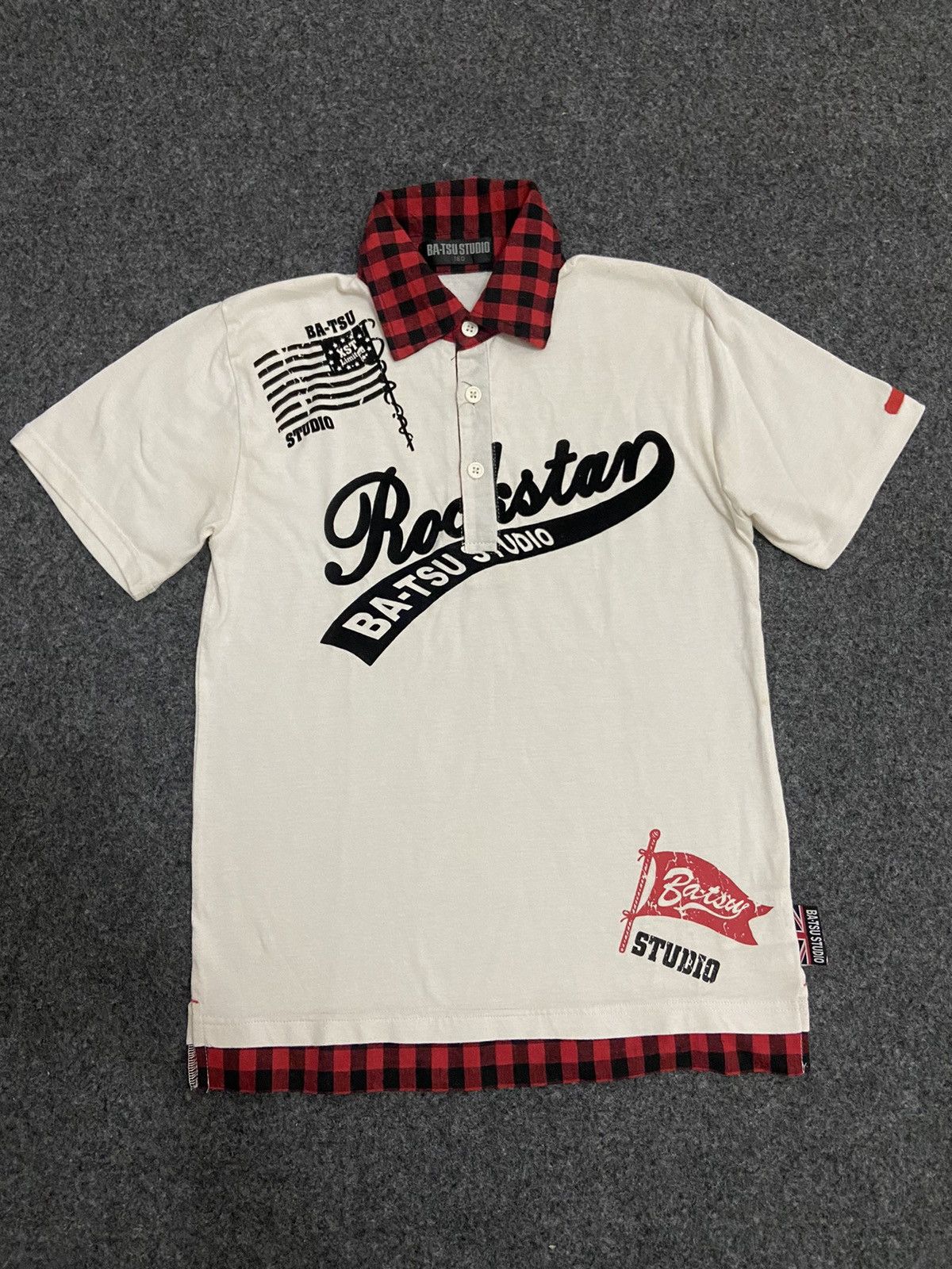If Six Was Nine Vintage Y2K batsu studio polo shirt rock star double layer Size S / US 4 / IT 40 - 1 Thumbnail
