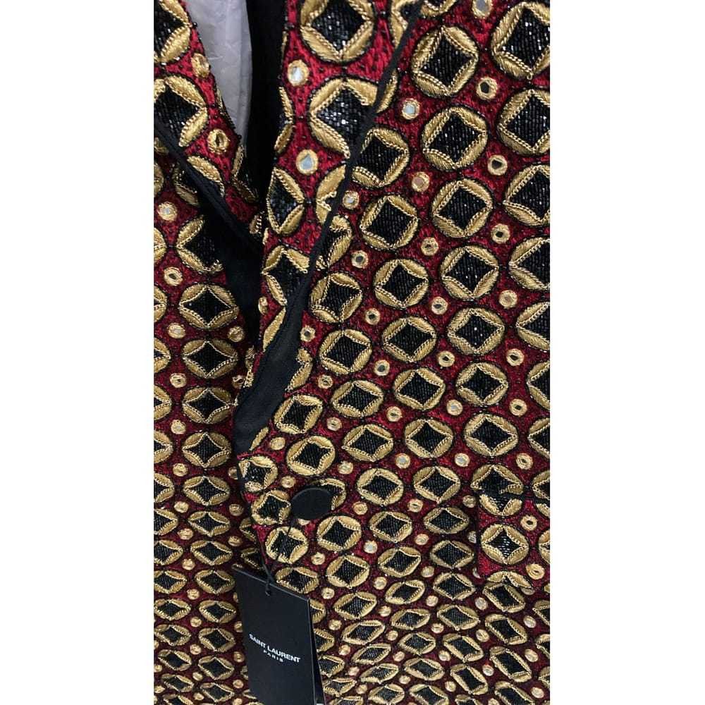 Saint Laurent Paris Veste Courte Btn B Grain De Poudre Oraganique in Nero Size US M / EU 48-50 / 2 - 4 Thumbnail