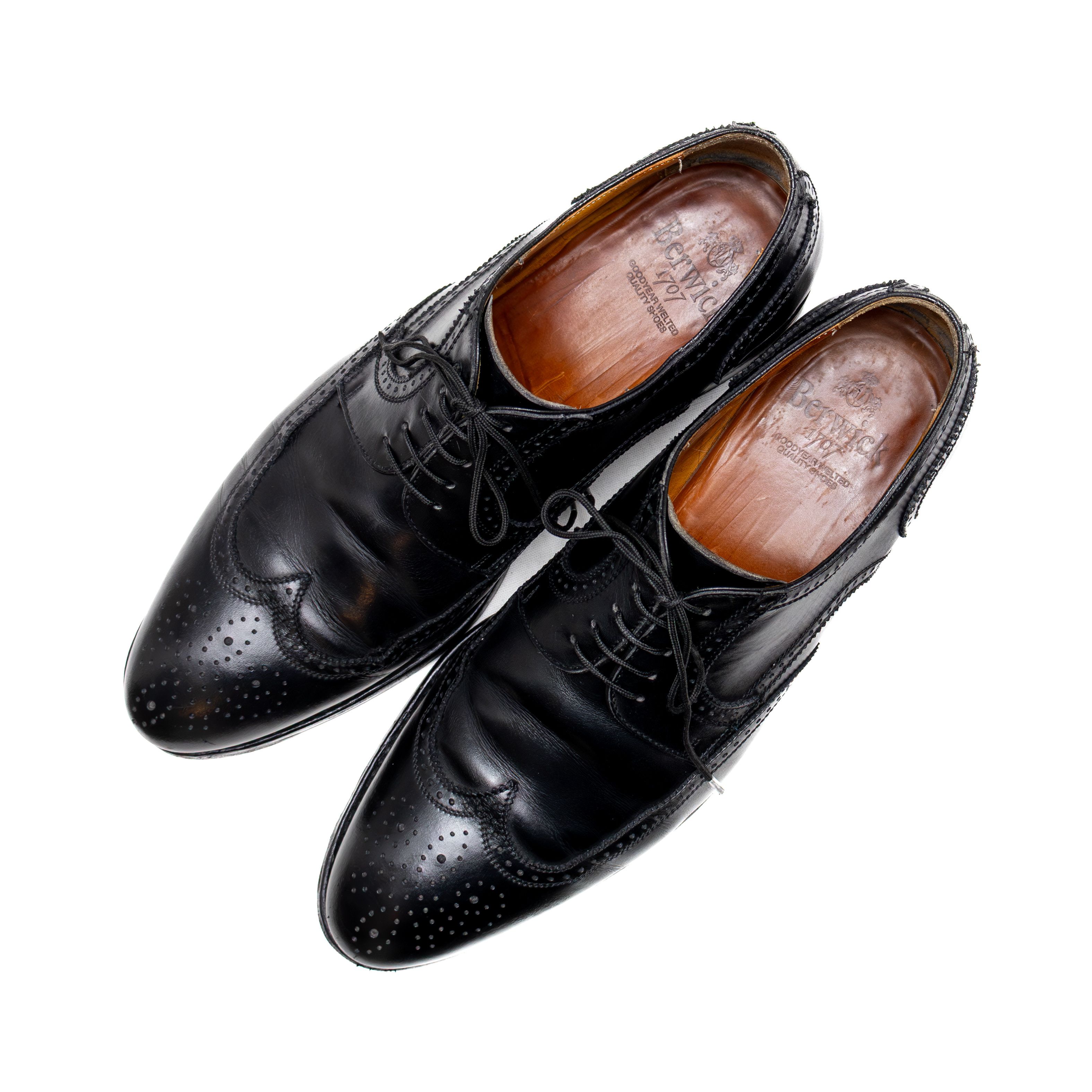 Berwick 1707 Men’s Berwick 1707 Black Leather Brogue Oxford Shoes sz 11 Size US 11 / EU 44 - 7 Thumbnail