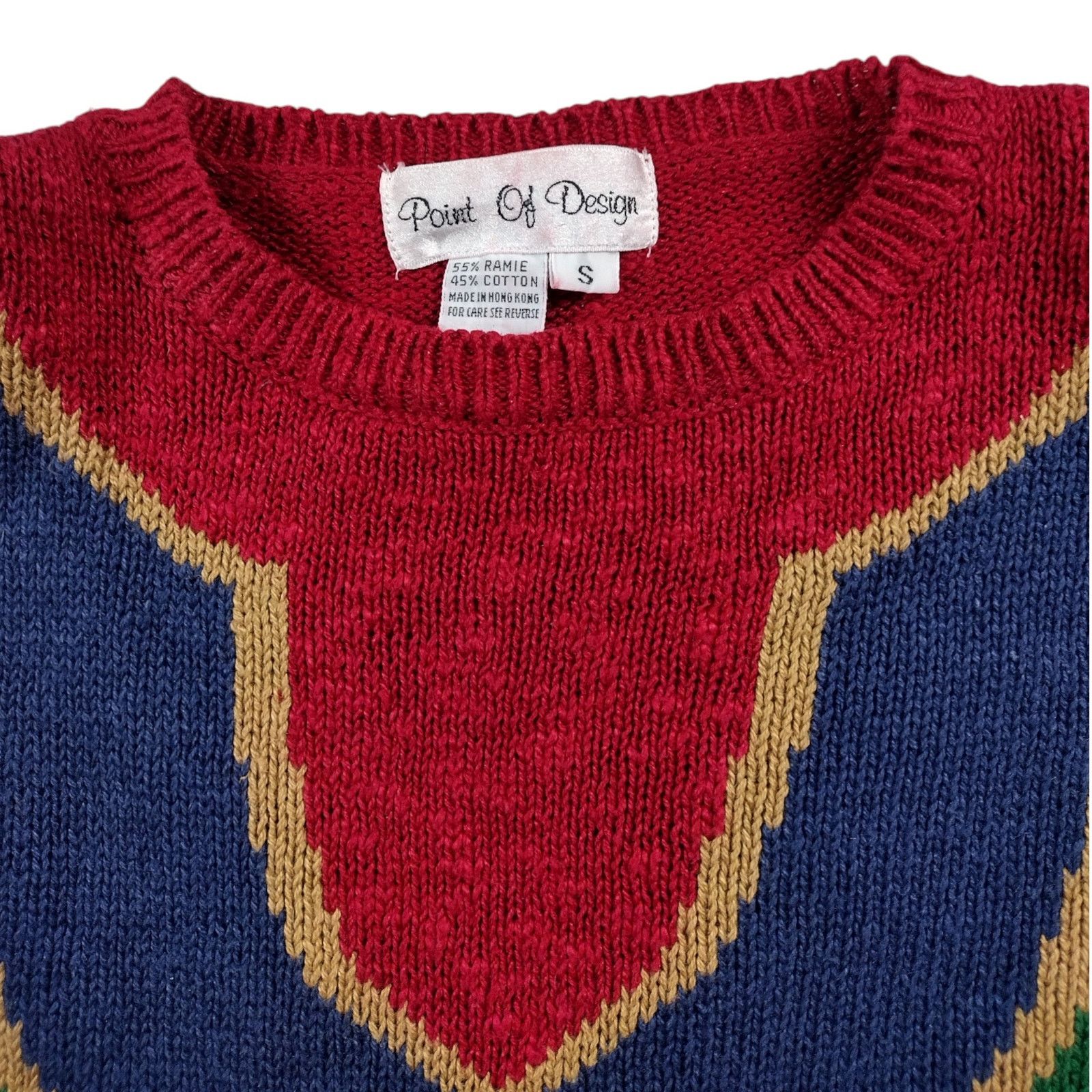 Vintage Vintage Round Neck Jewel Tone Sweater Size S / US 4 / IT 40 - 7 Thumbnail