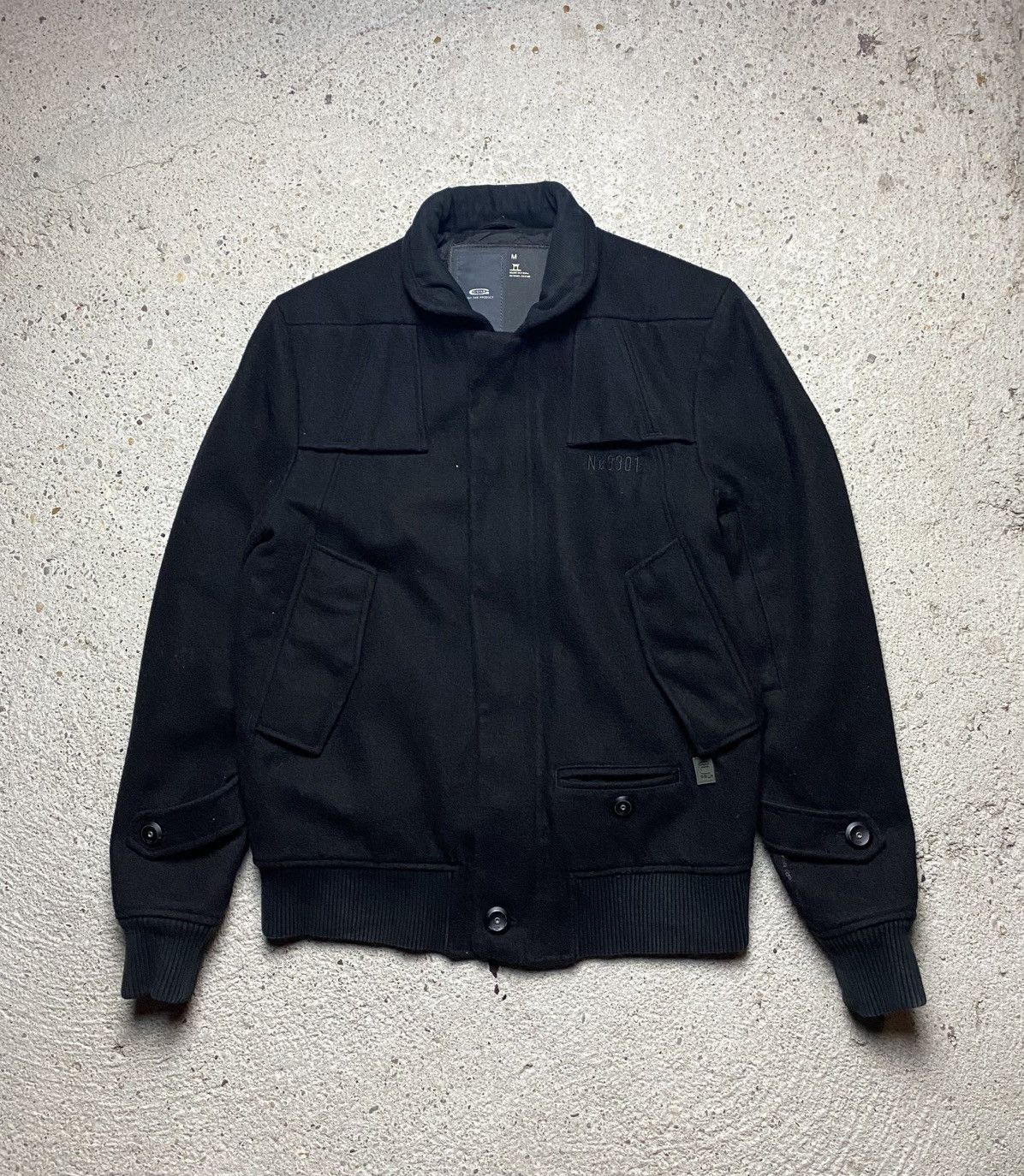 G-Star G star bomber wool jacket old money black Size US M / EU 48-50 / 2 - 2 Thumbnail
