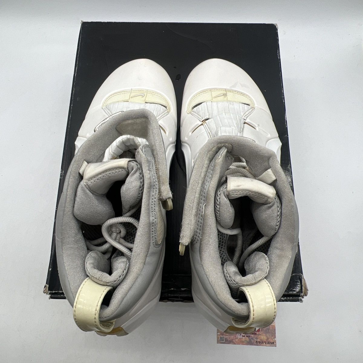 Nike Zoom lebron 4 white chrome Size US 13 / EU 46 - 7 Thumbnail