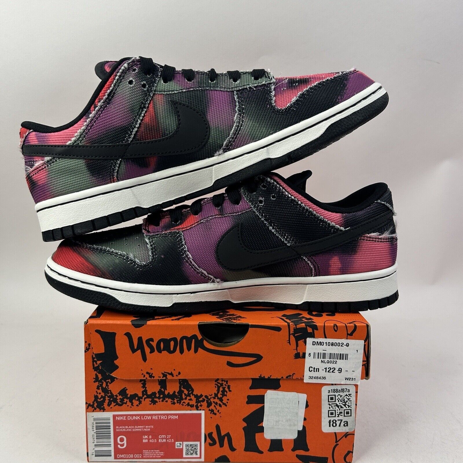 Nike Nike Shoes Dunk Low Retro Premium “Graffiti/Black Pink” 2024 Size US 9 / EU 42 - 3 Thumbnail