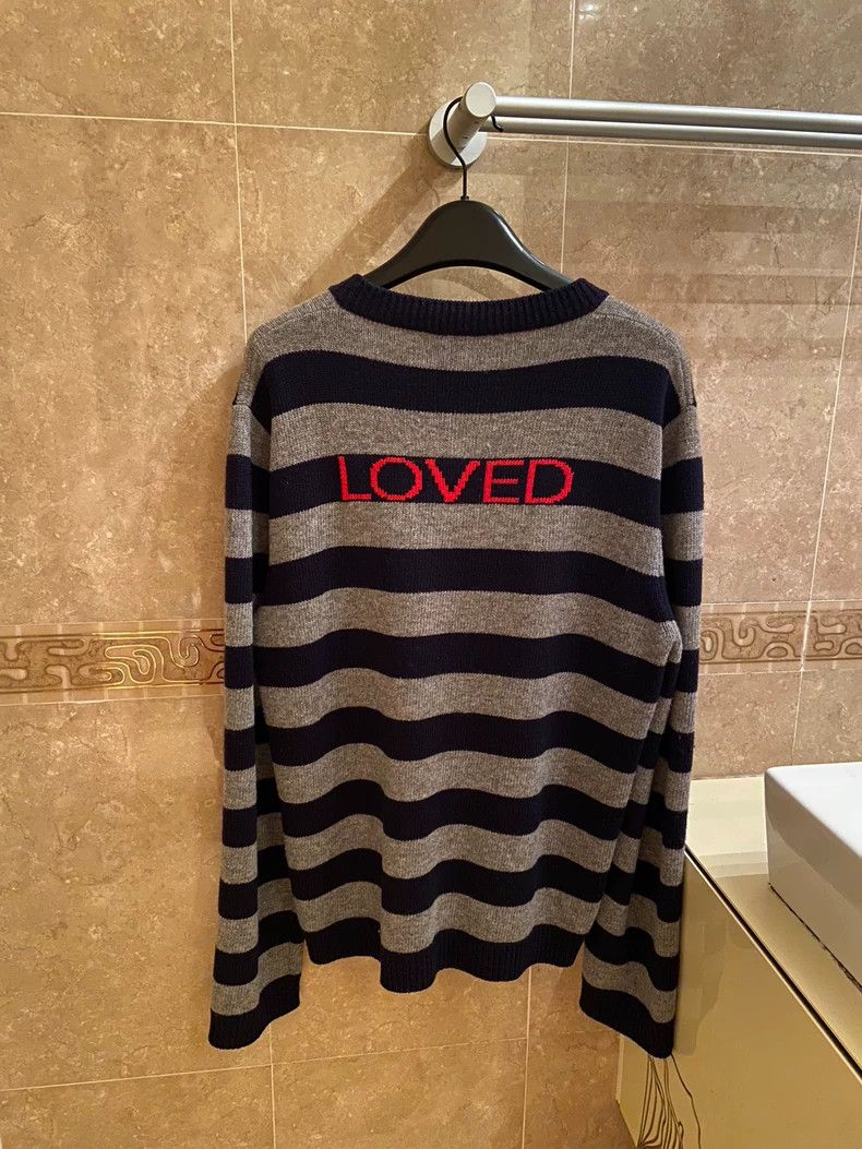 Gucci Gucci Rainbow flying saucer gray blue striped sweater 2502- Size US M / EU 48-50 / 2 - 2 Thumbnail