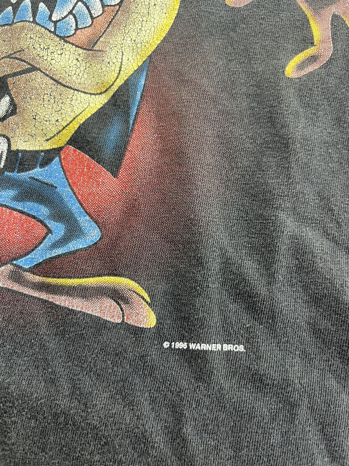 Vintage × Warner Bros Vintage TAZ METAL DEVIL 1996’s Warner Bros Tshirt Size US XL / EU 56 / 4 - 6 Thumbnail