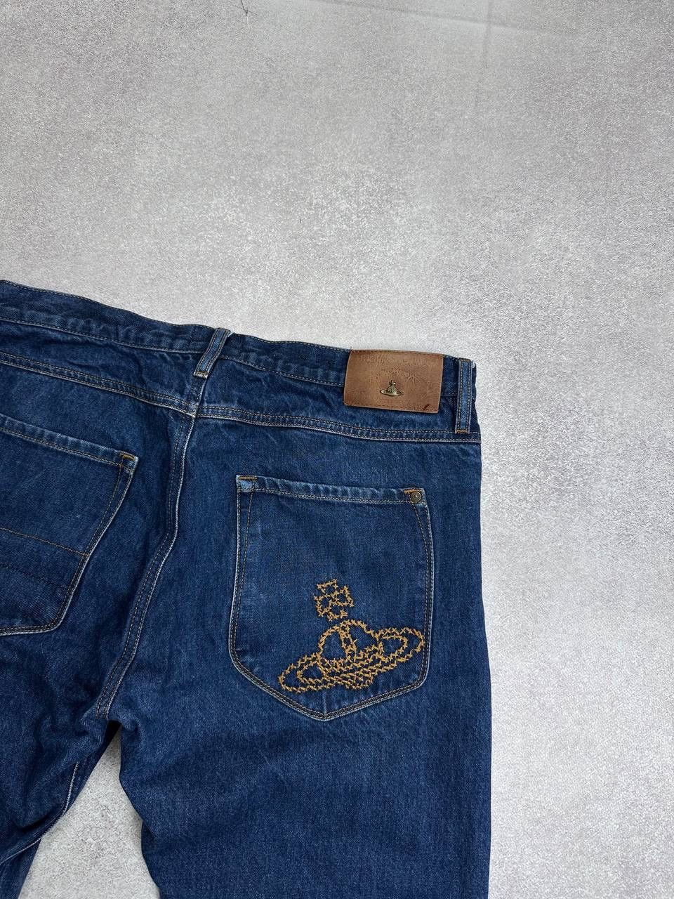 Vivienne Westwood Vintage Vivienne Westwood Baggy Orb Saturn Logo Flared Jeans Size US 32 / EU 48 - 2 Thumbnail