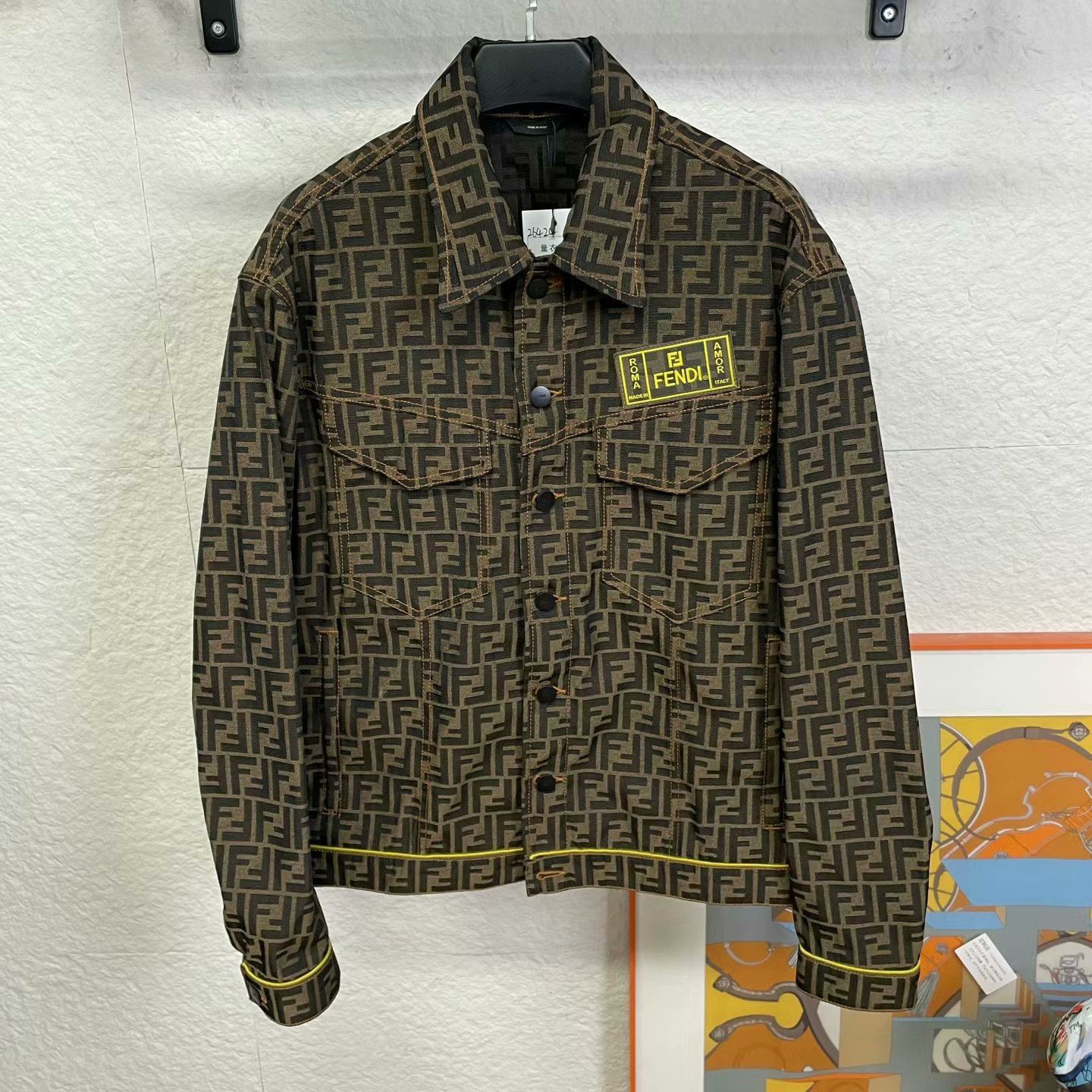 Fendi Fendi Monogram Zucca Denim Jacket IT 48 Size US M / EU 48-50 / 2 - 1 Thumbnail