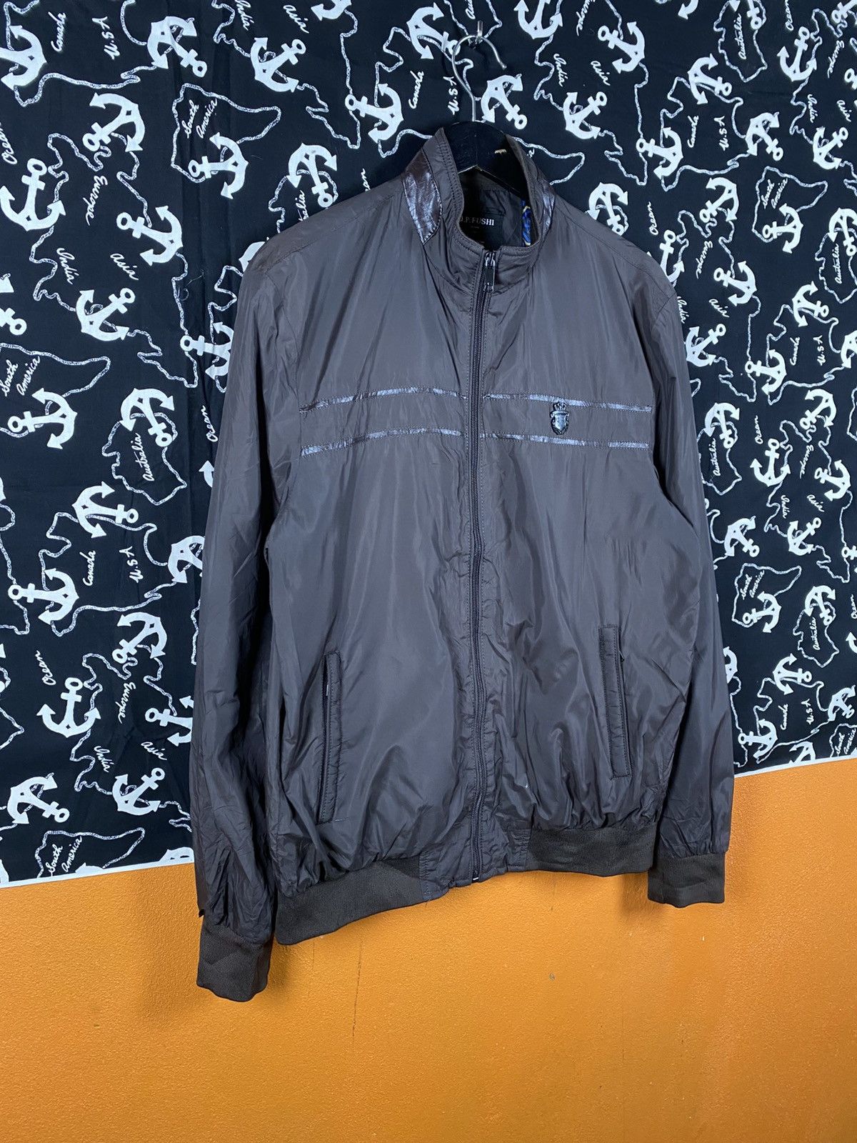 Vintage J.P. Fushi Homme Men’s Vintage Jacket – Blue Pattern Lining Size US L / EU 52-54 / 3 - 5 Thumbnail
