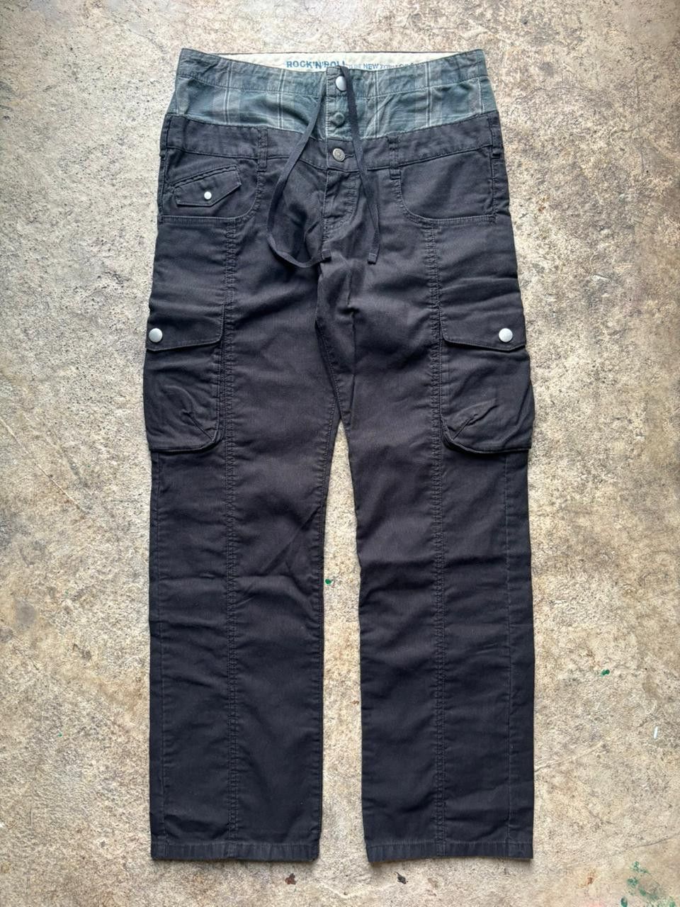 パンツ archive PPFM double waist gimmick pants PPFM DOUBLE WAISTED JEANS – glam archive
